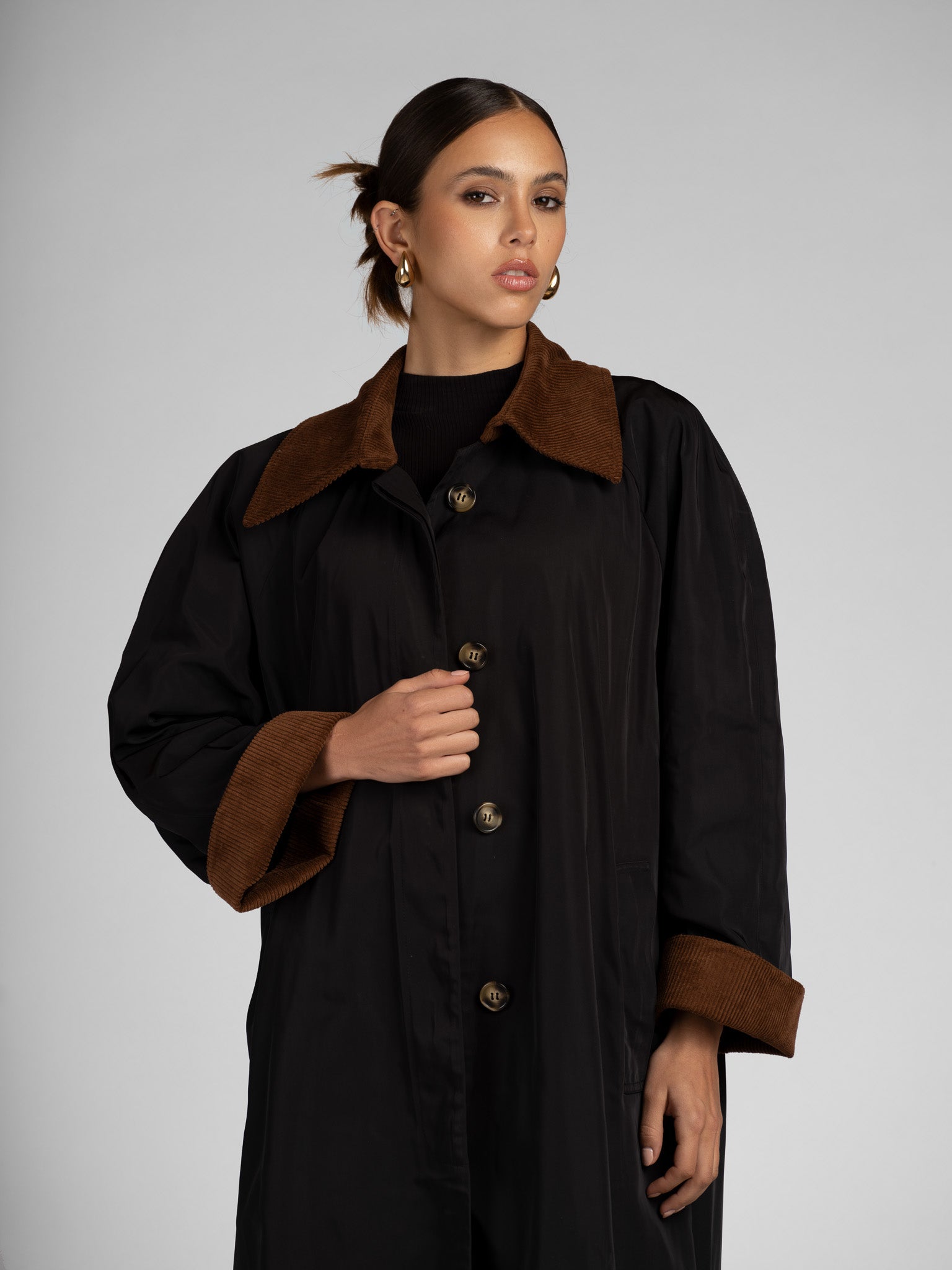 BLACK TRENCH BARN ABAYAH