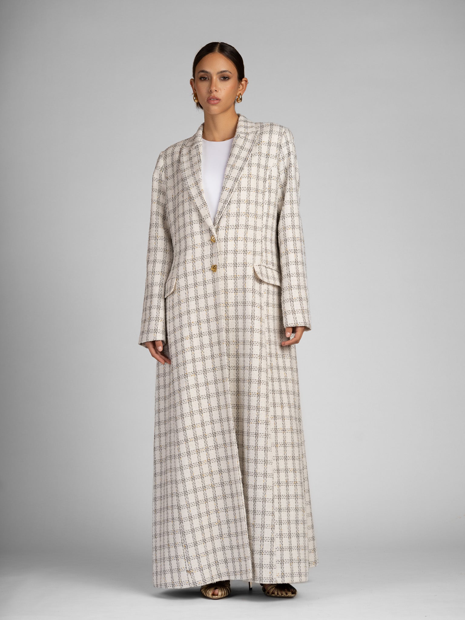IVORY BLAZER ABAYAH
