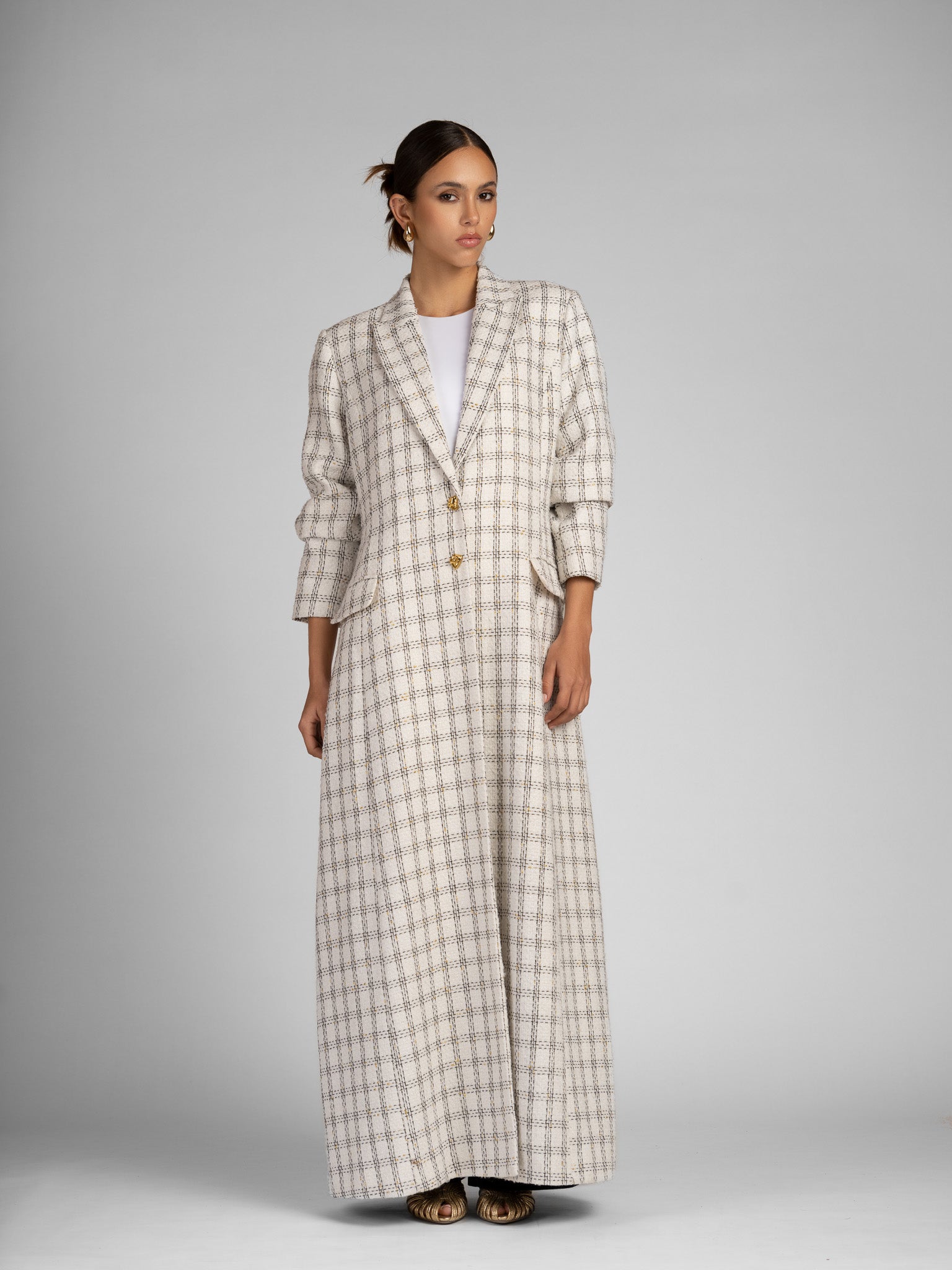 IVORY BLAZER ABAYAH