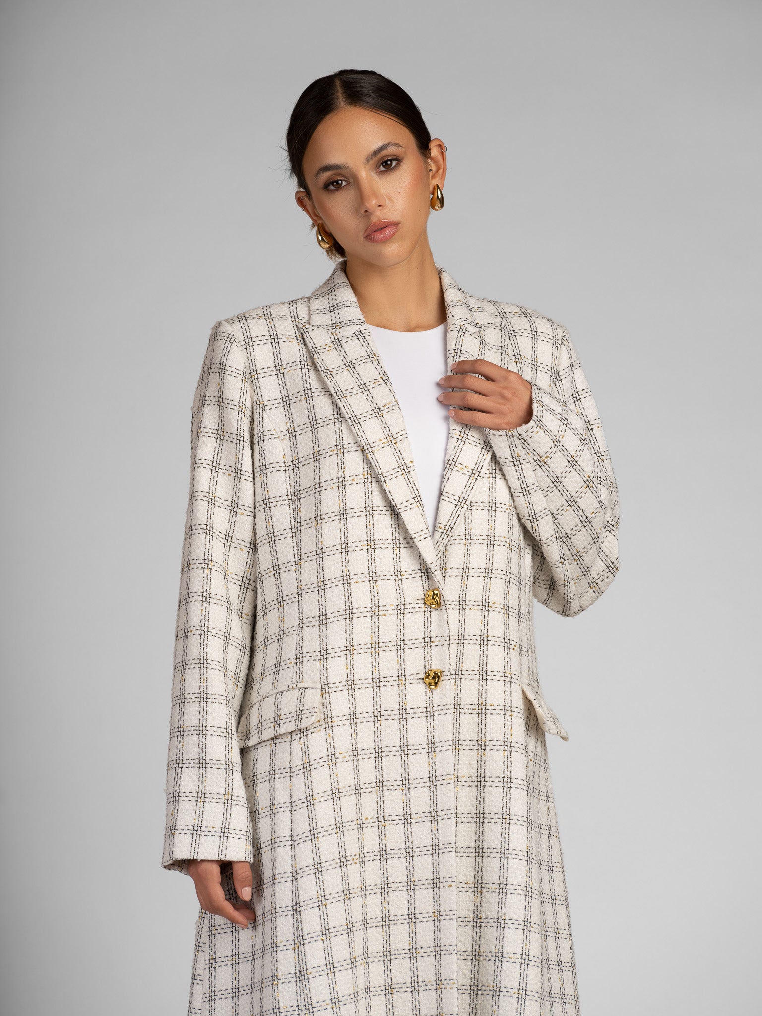 IVORY BLAZER ABAYAH