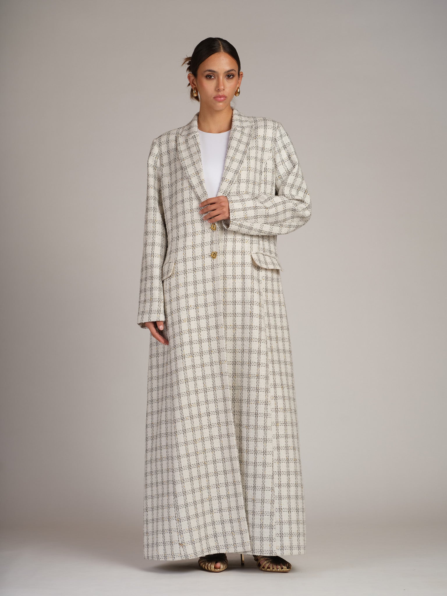 IVORY BLAZER ABAYAH