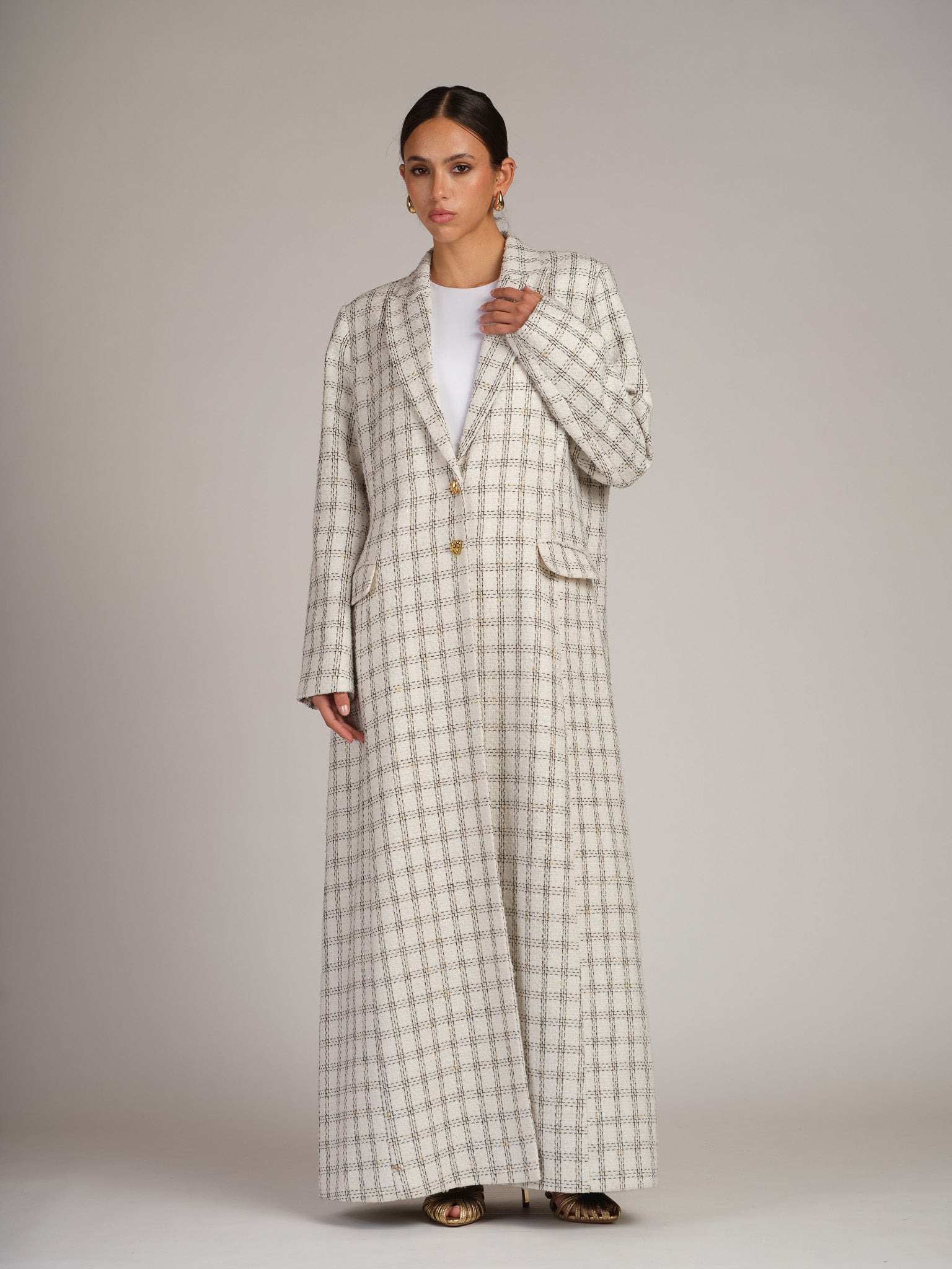 IVORY BLAZER ABAYAH