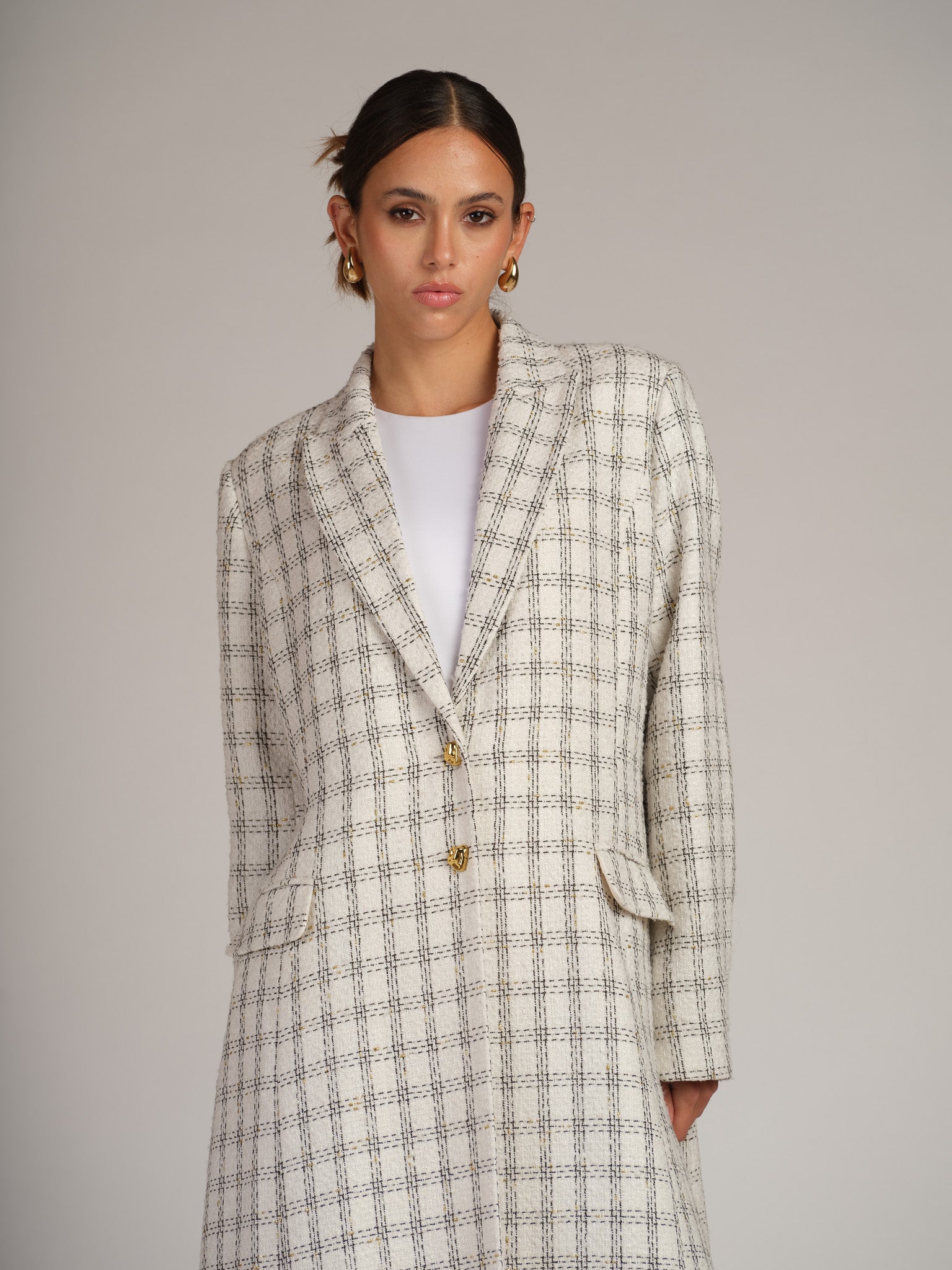 IVORY BLAZER ABAYAH