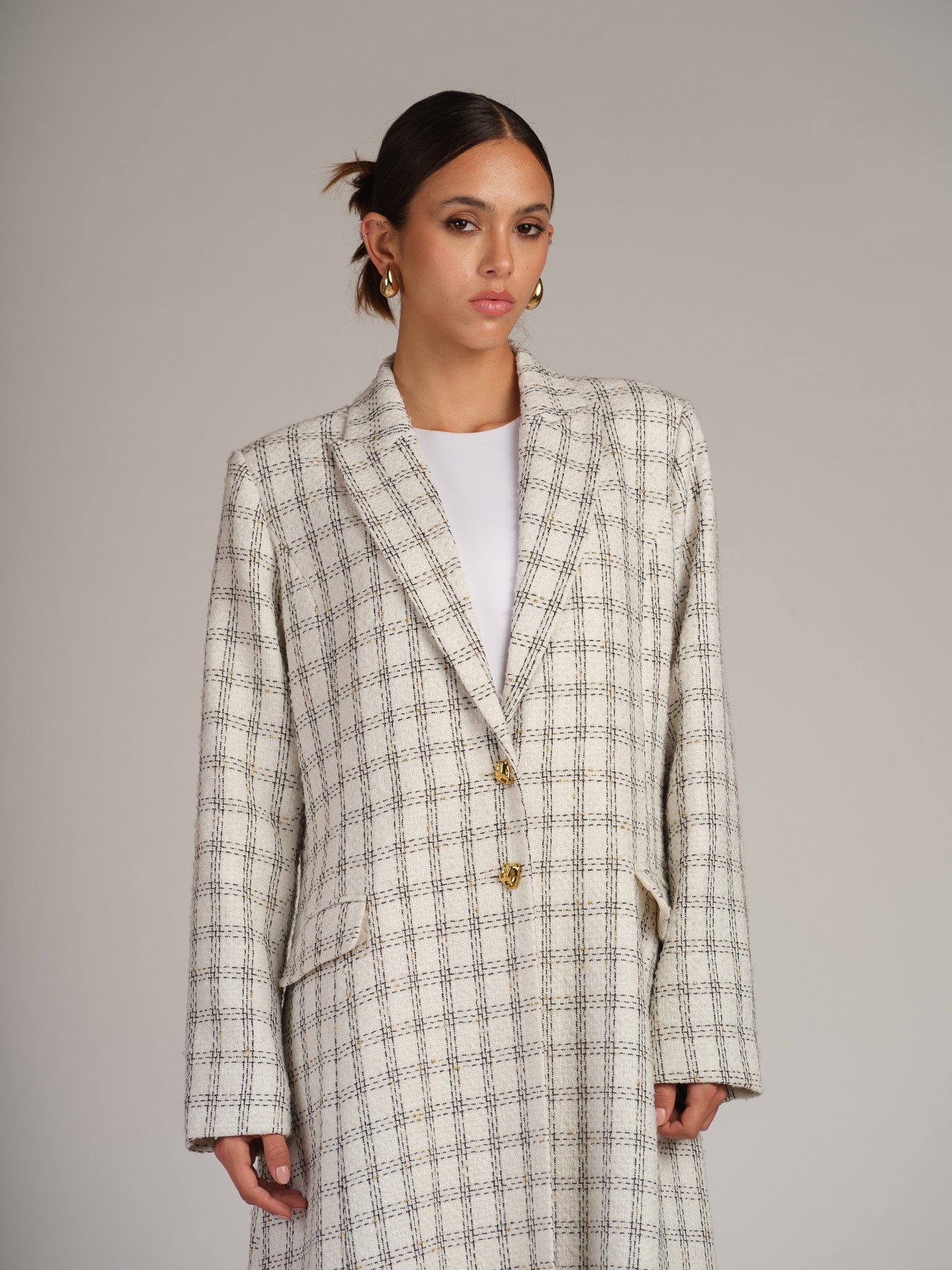 IVORY BLAZER ABAYAH