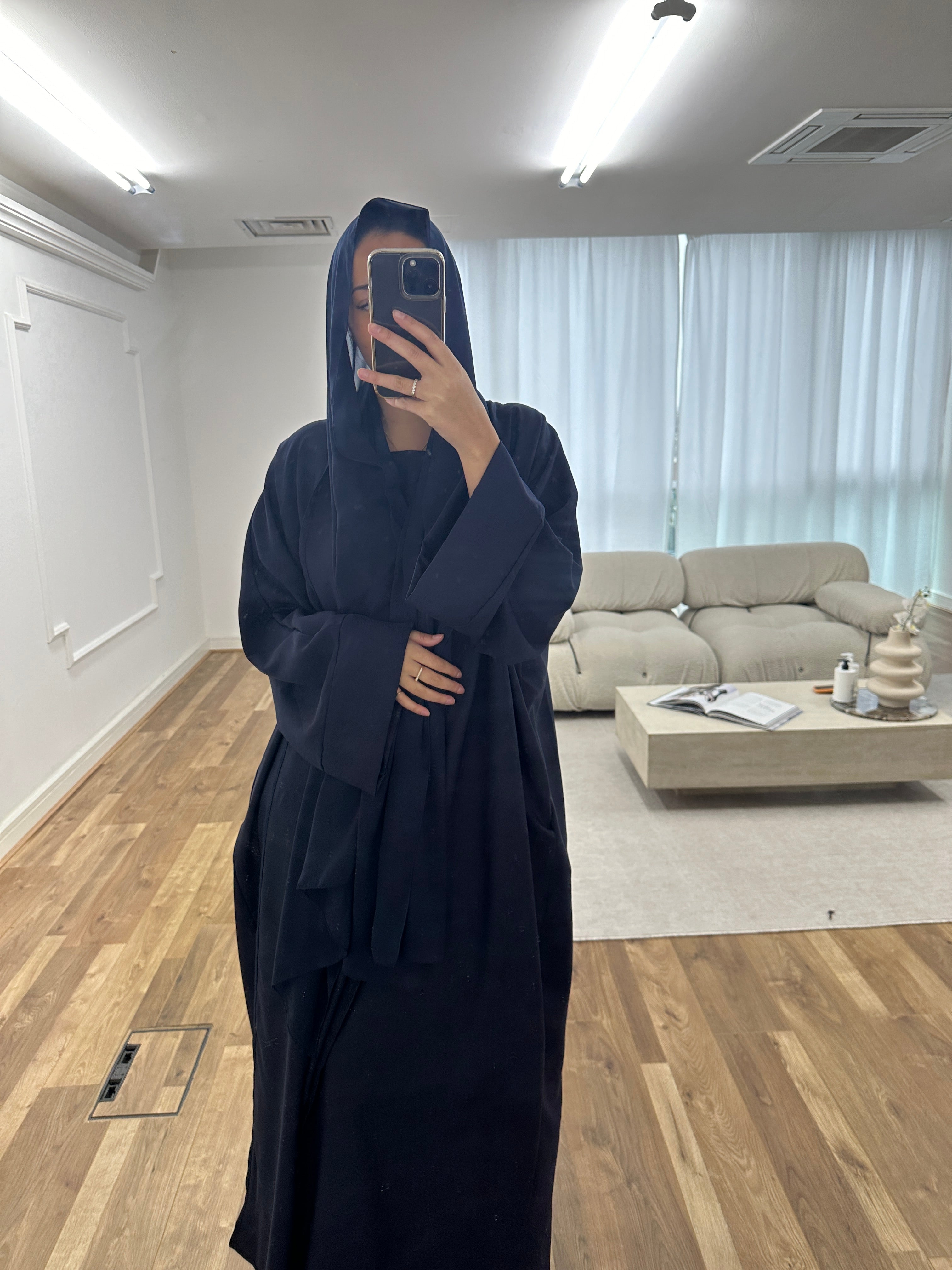 Navy- Linen