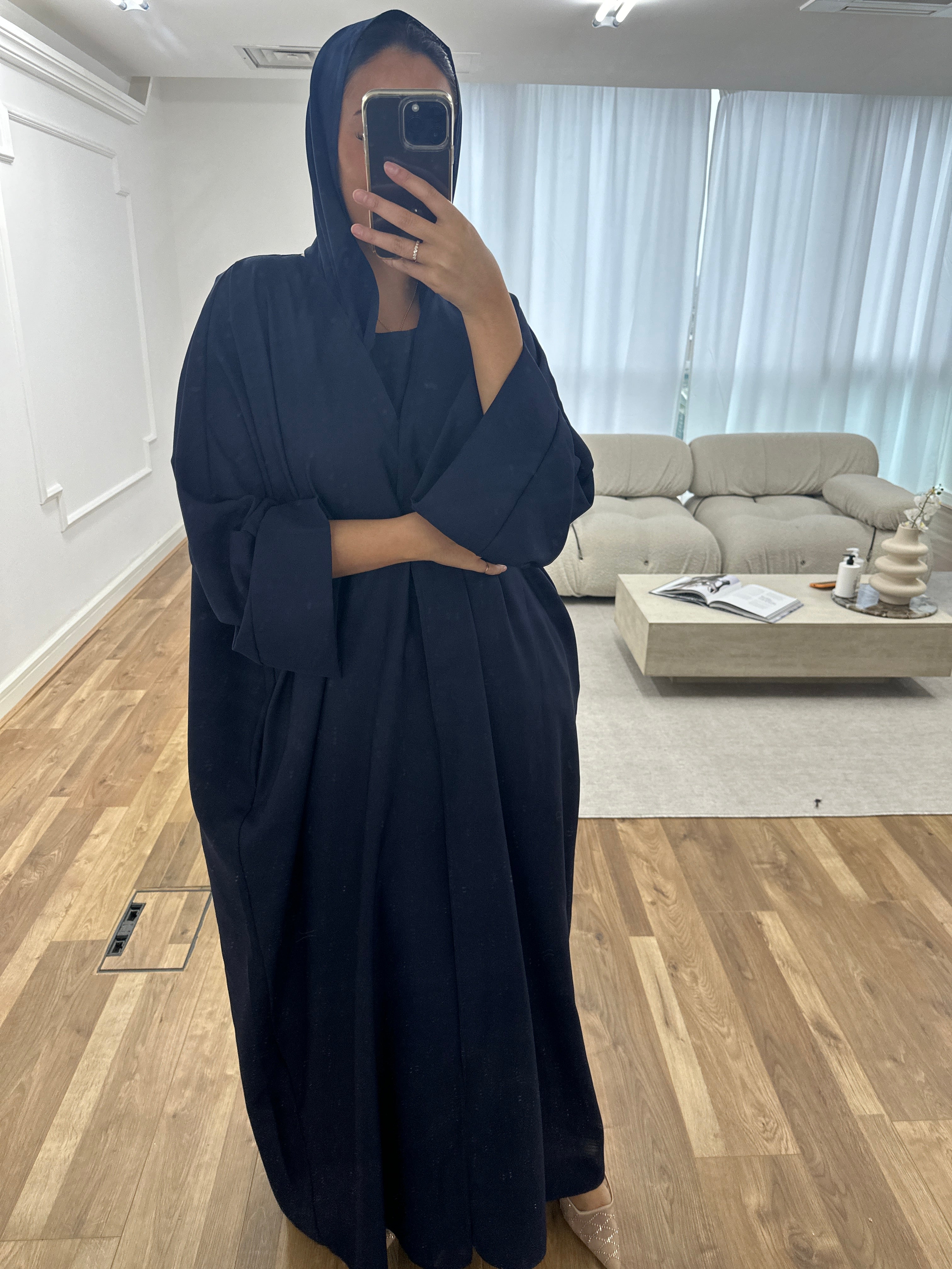 Navy- Linen