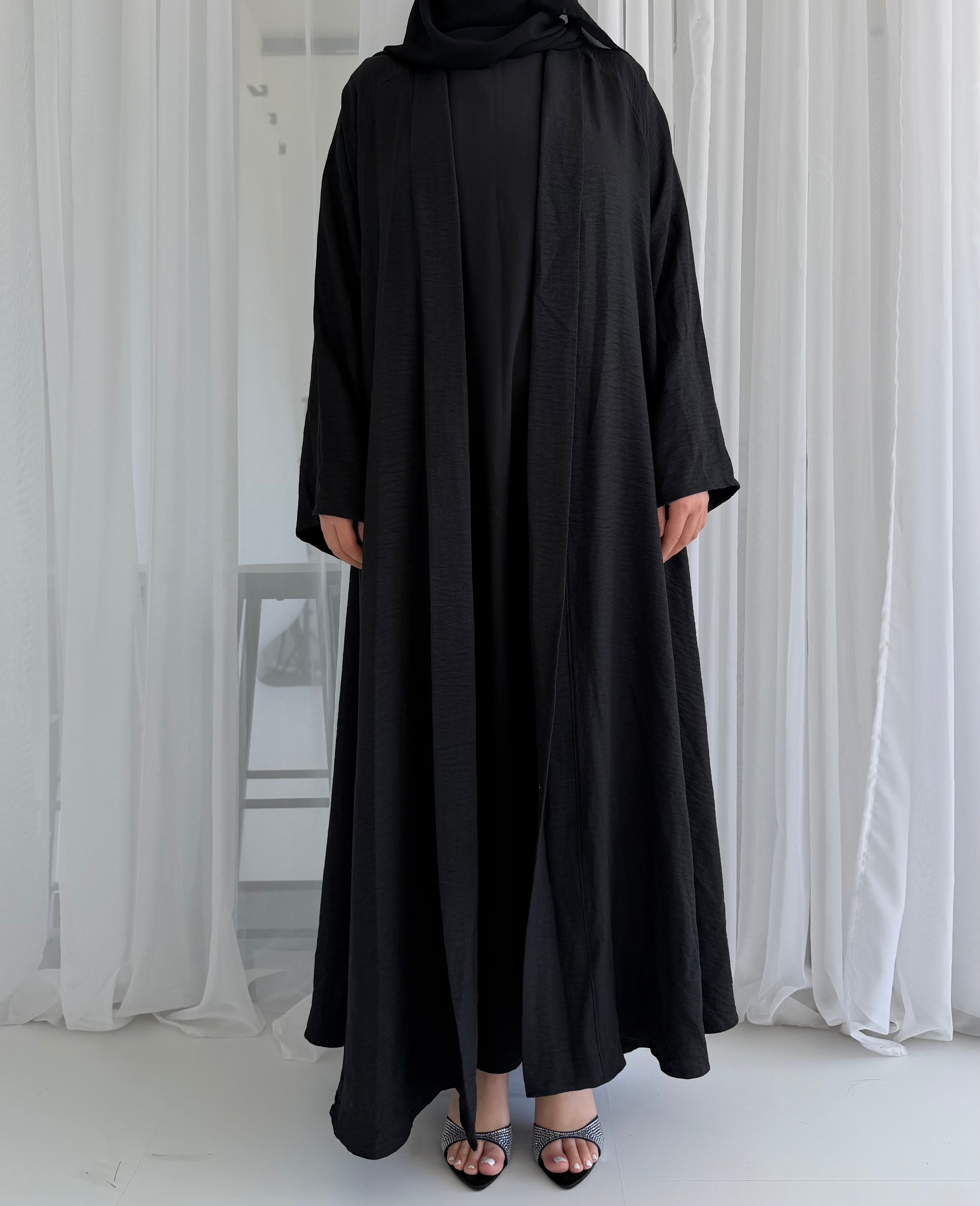 Black Linen Look