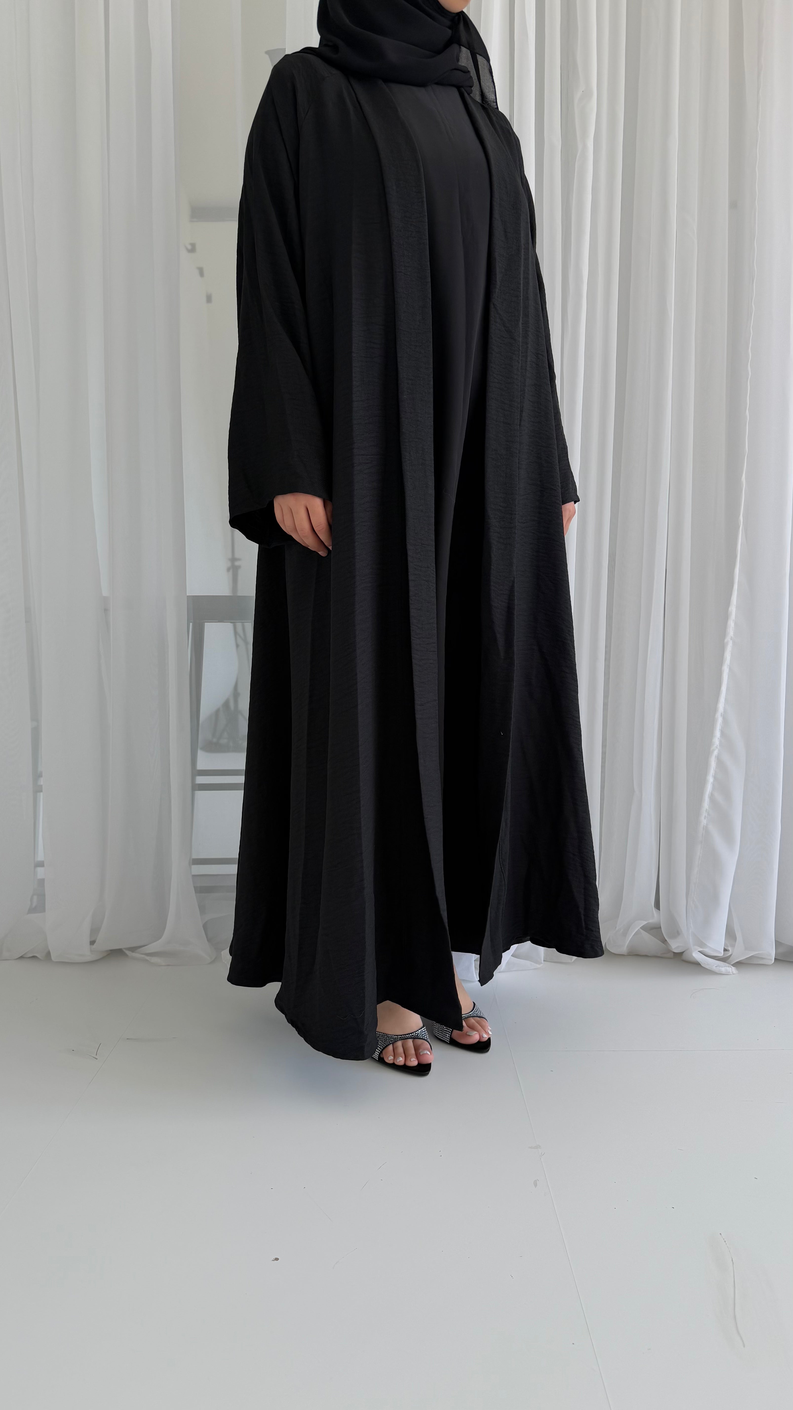 Black Linen Look
