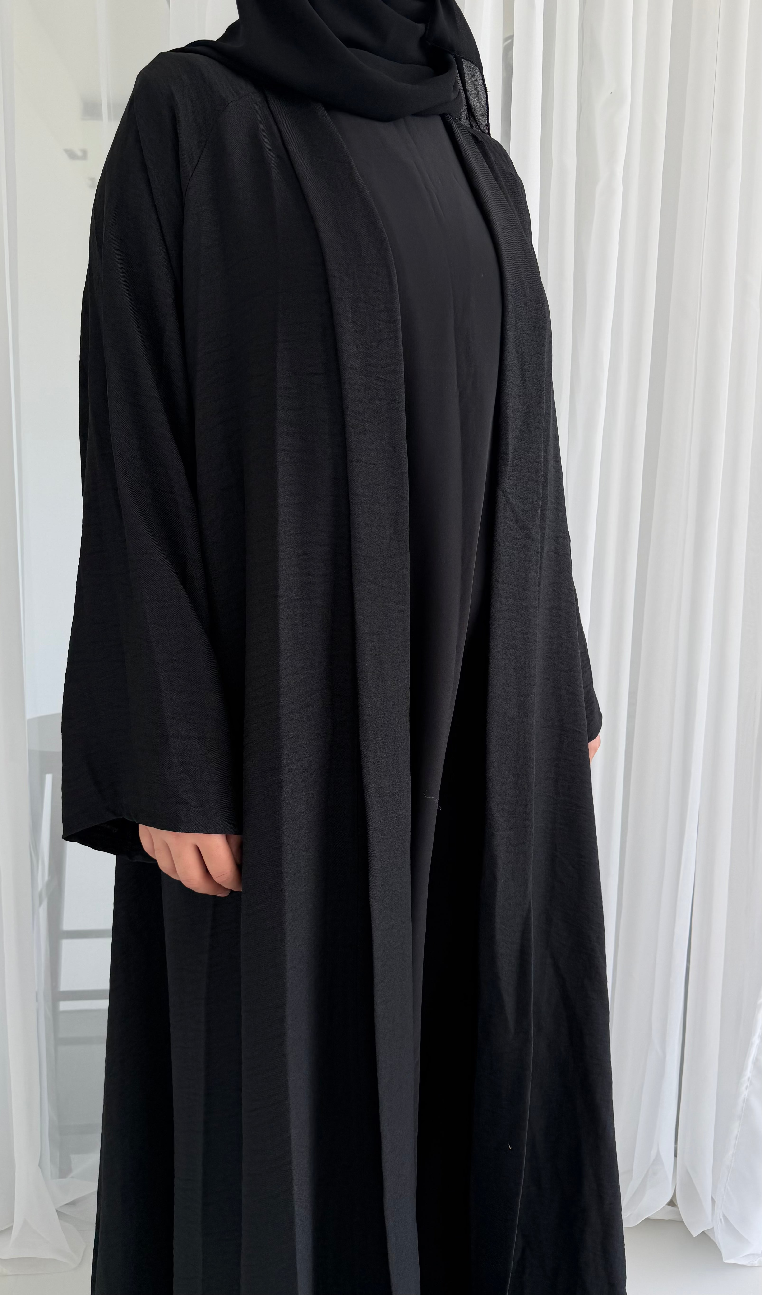 Black Linen Look