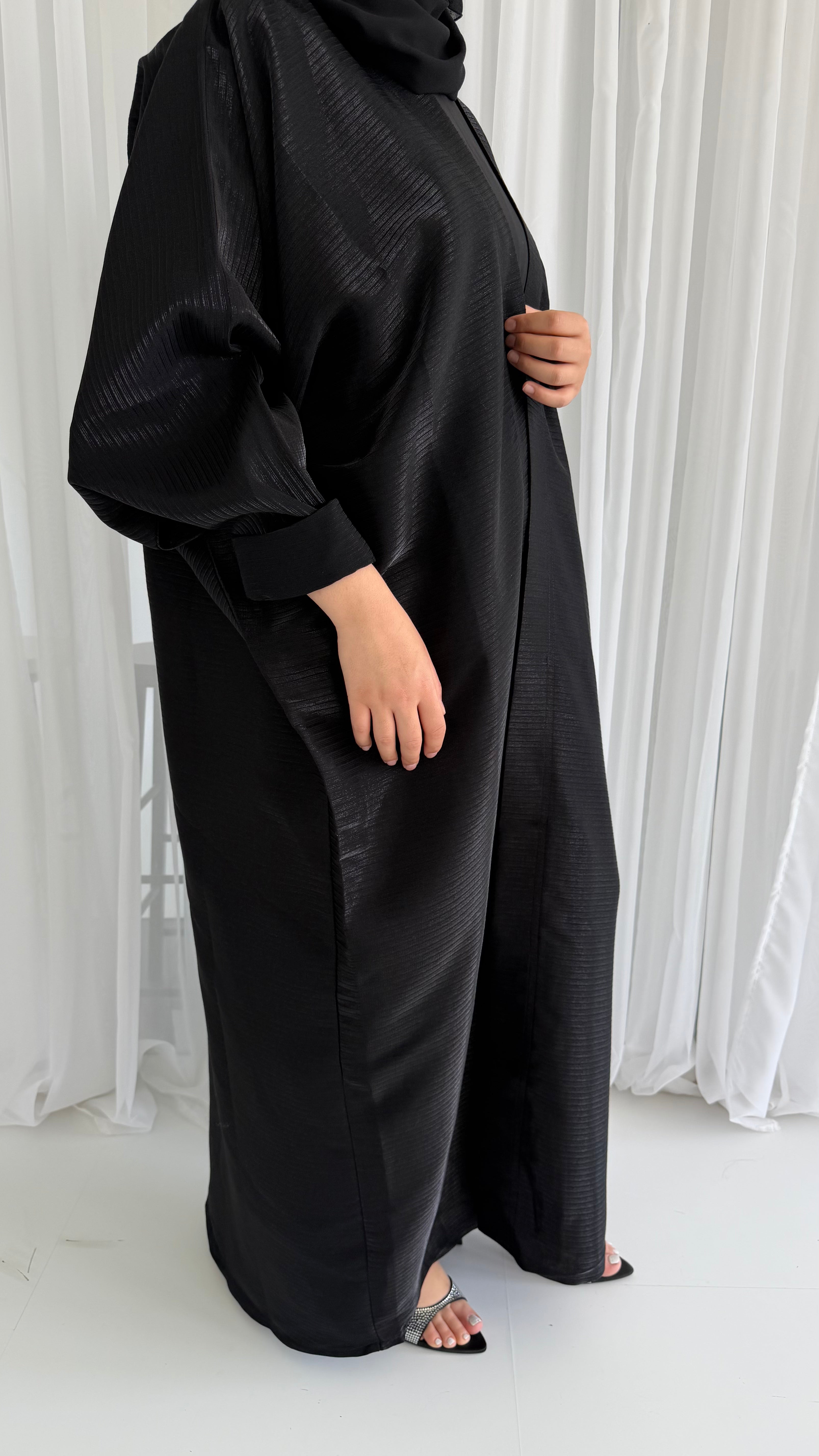 Black Shimmer Stripe