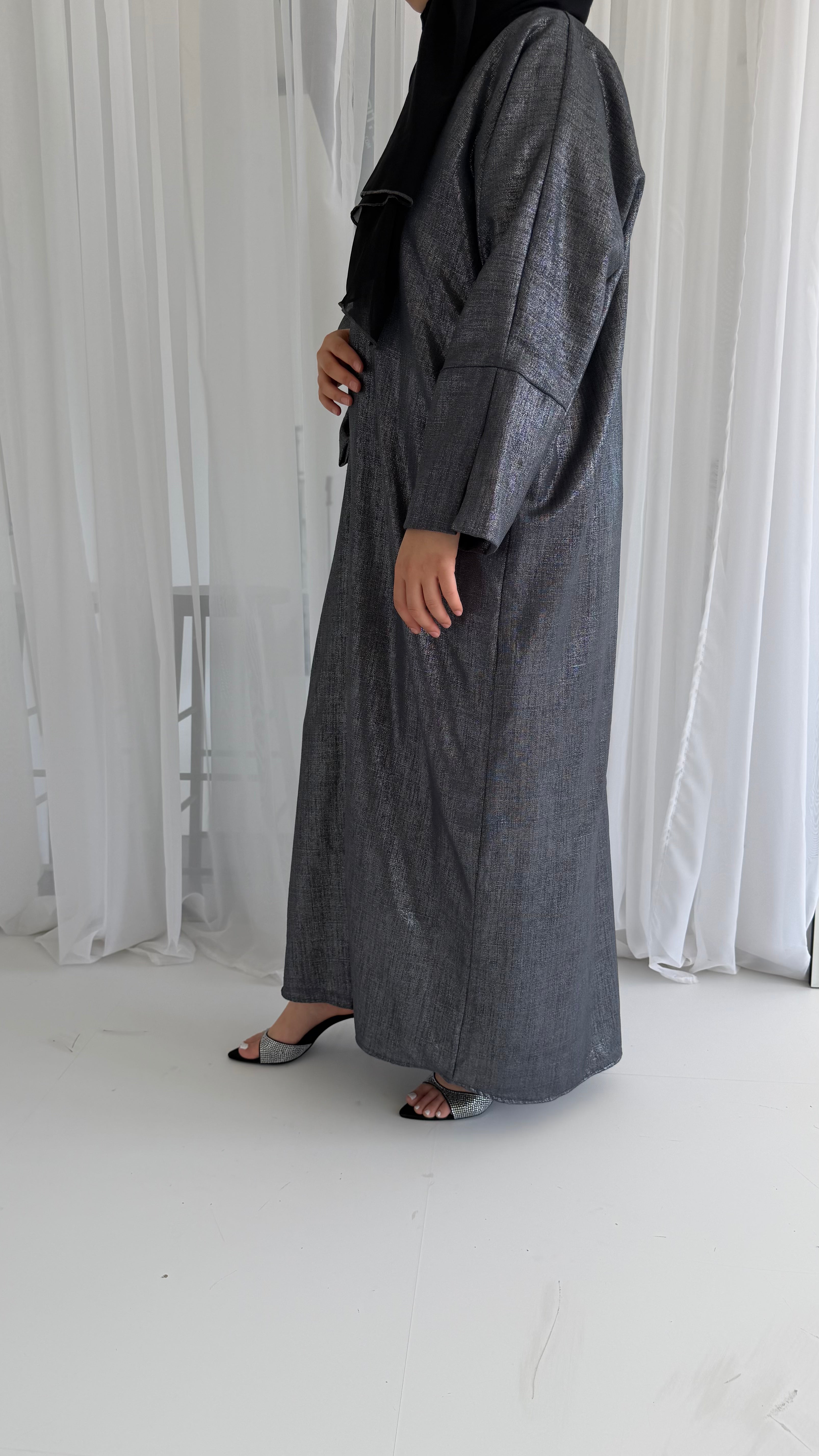 Silver Shimmer Bisht