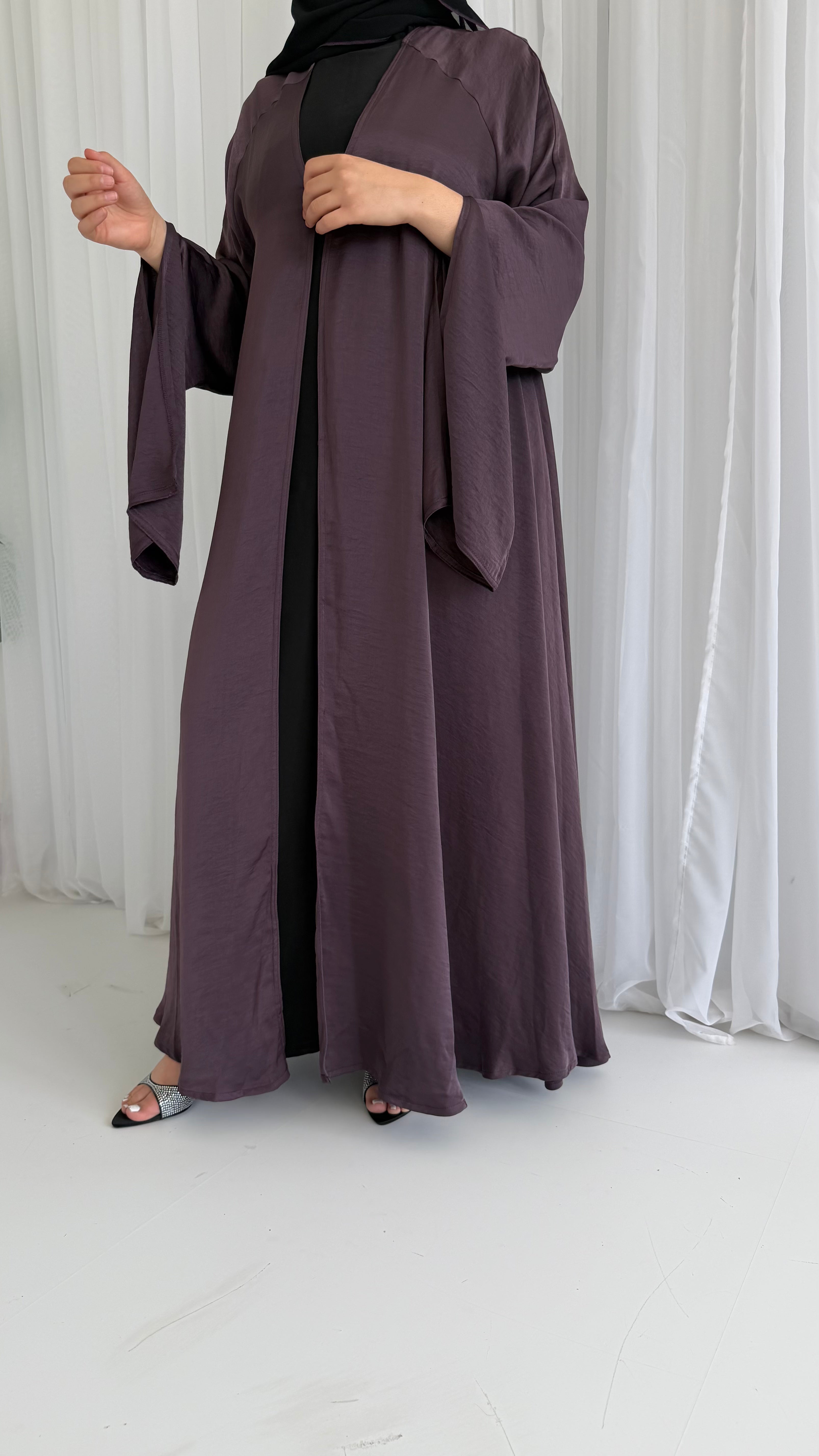 Plum Waterfall Abaya