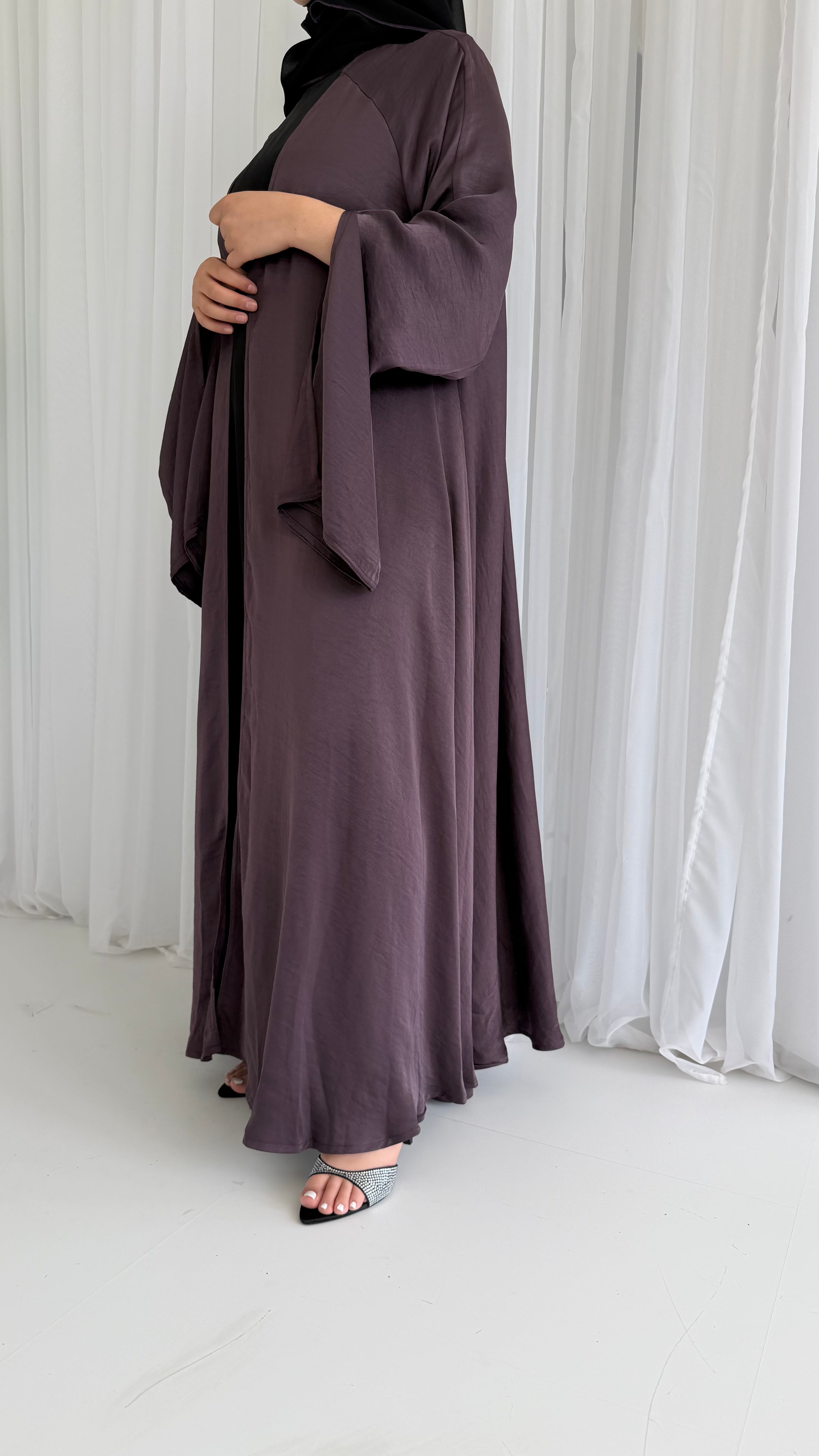 Plum Waterfall Abaya