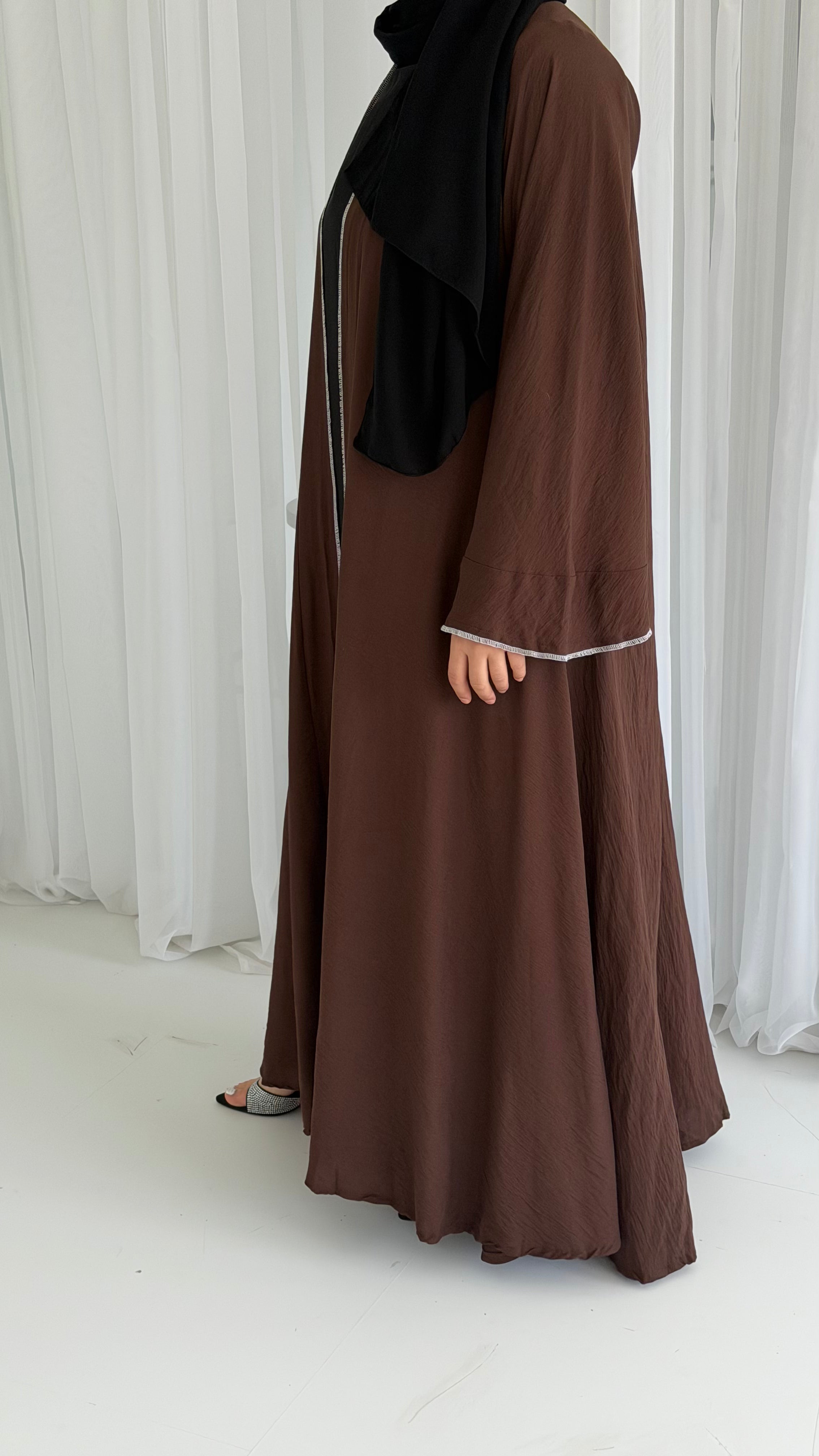 Cocoa Stitch Abaya