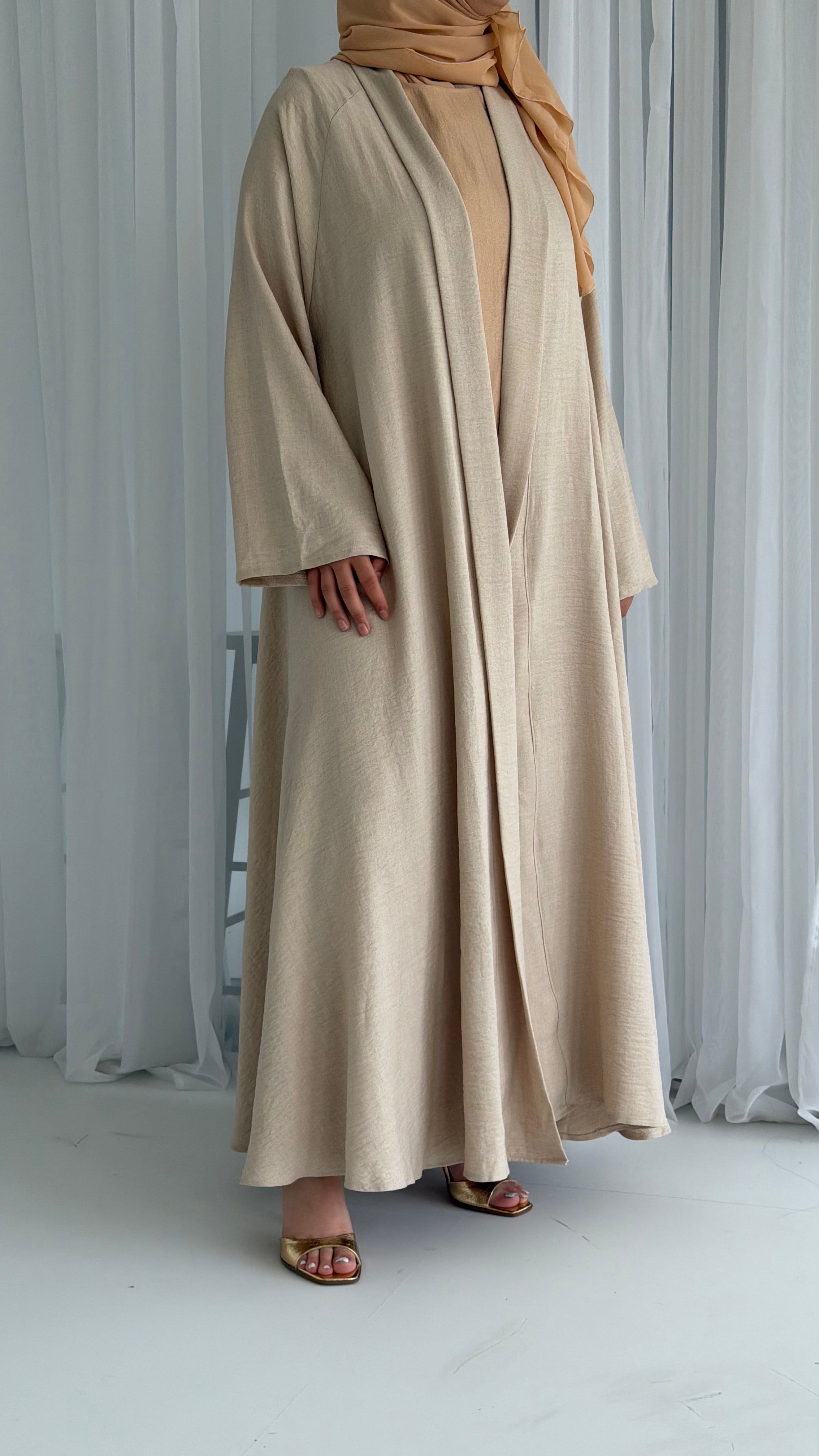 Cream Linen Look