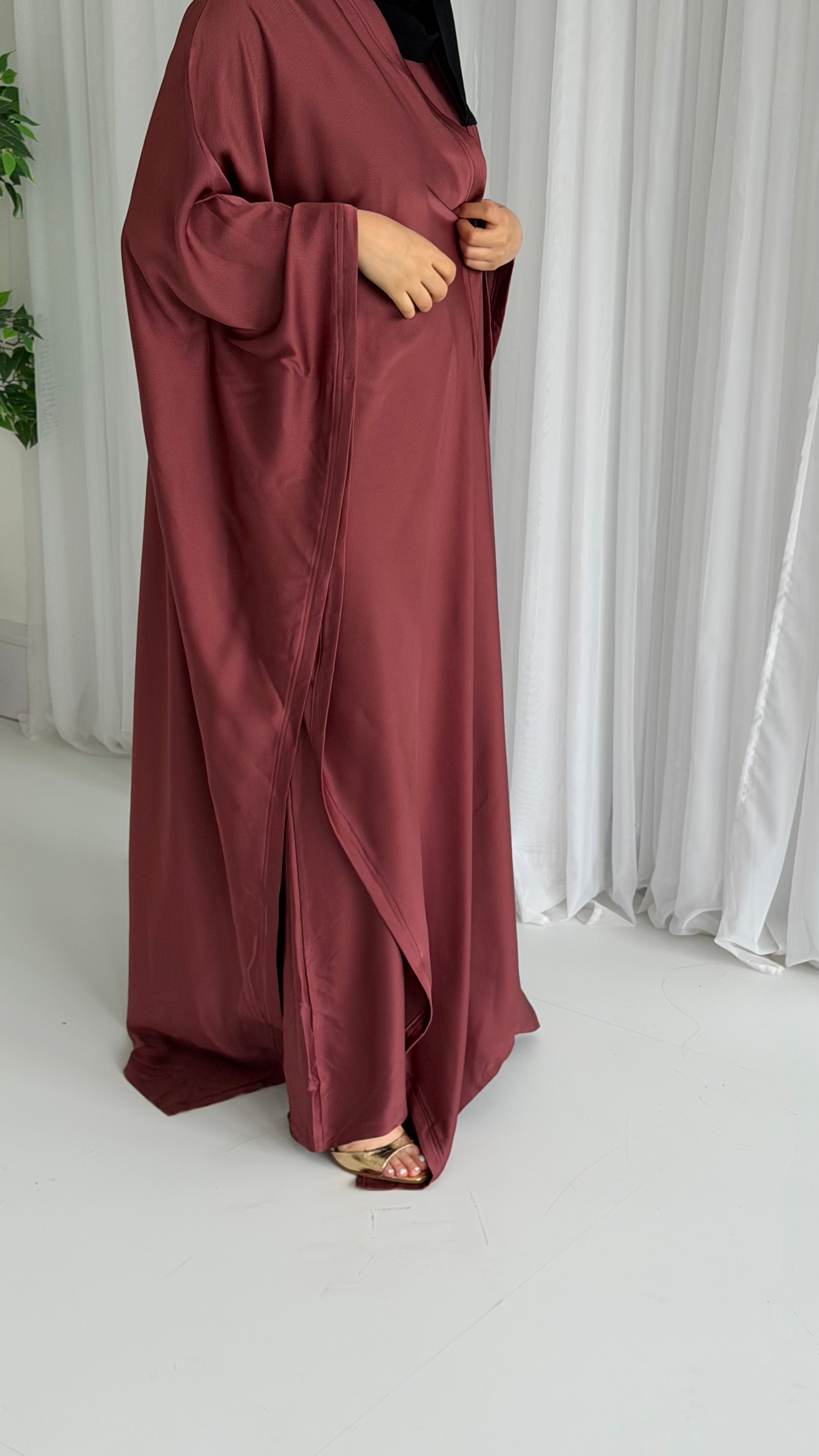Copper Wrap Abaya