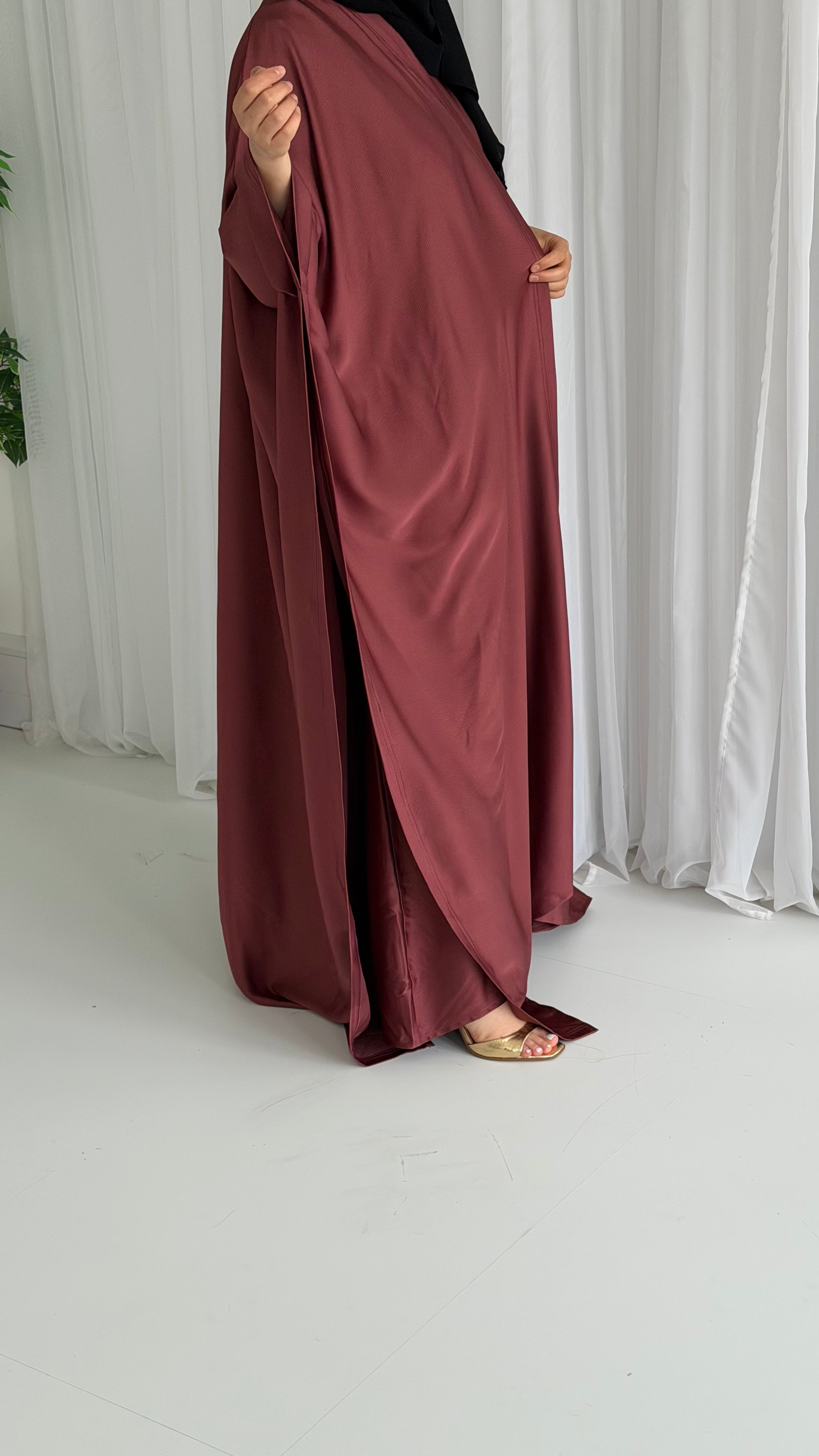 Copper Wrap Abaya