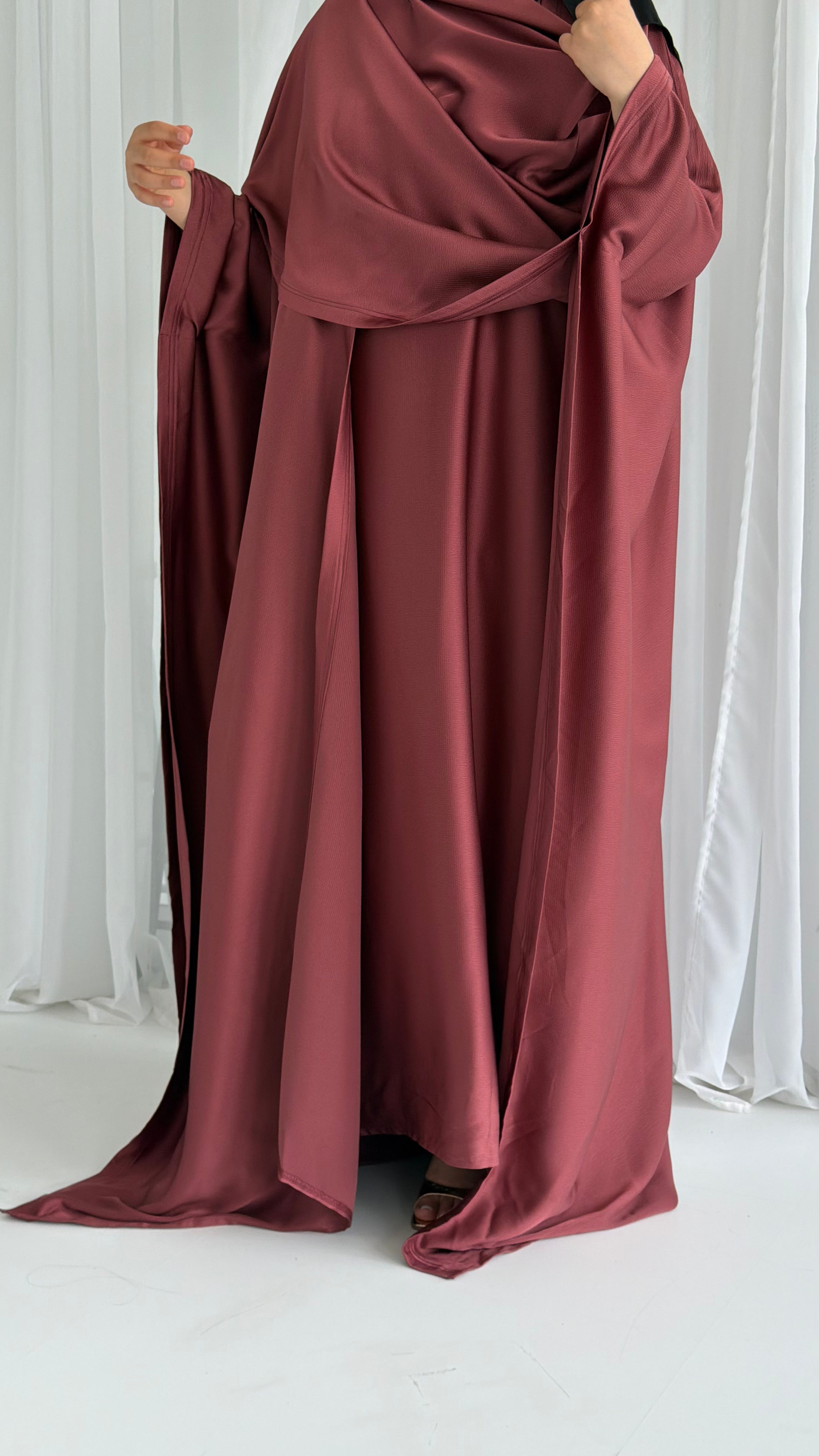Copper Wrap Abaya