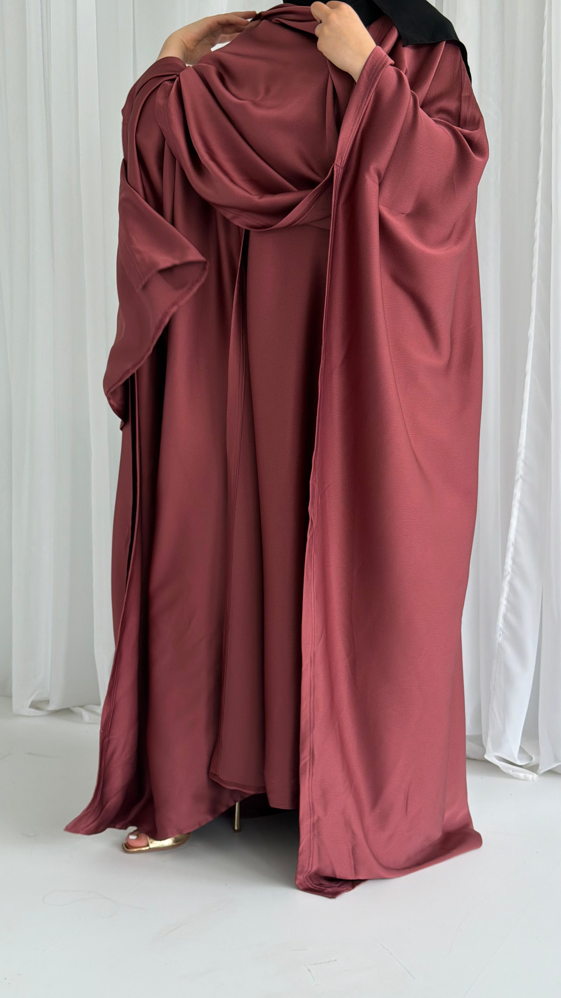Copper Wrap Abaya