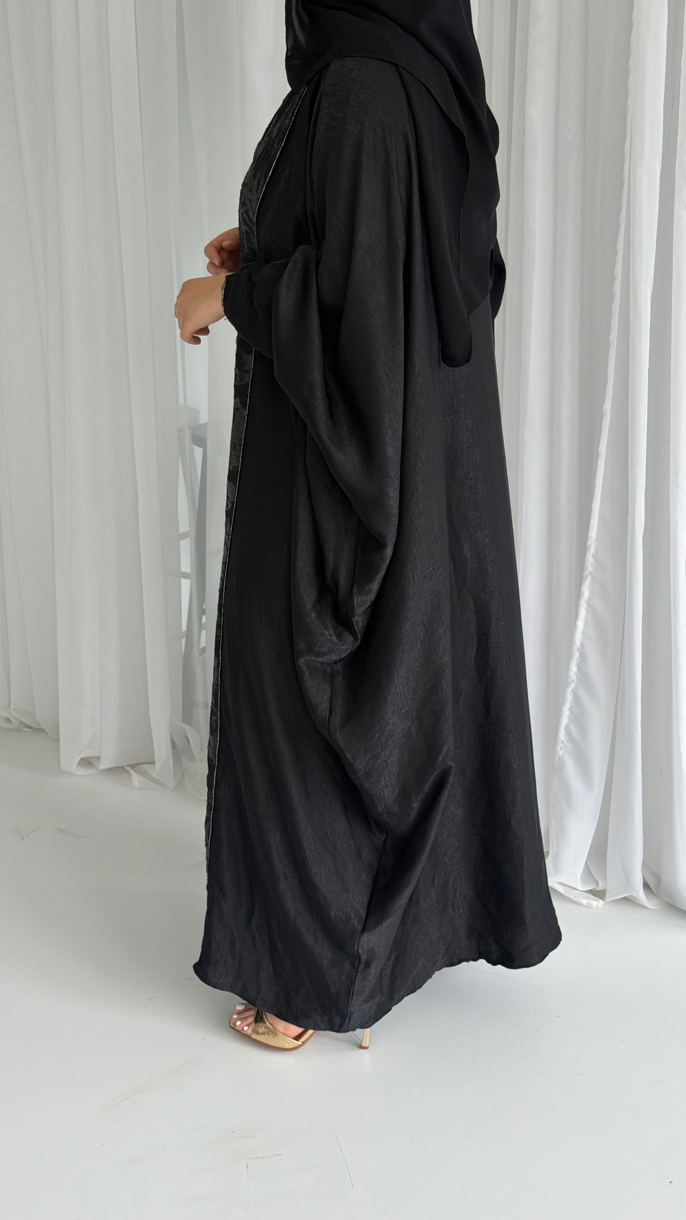 Black Kaftan with Belt