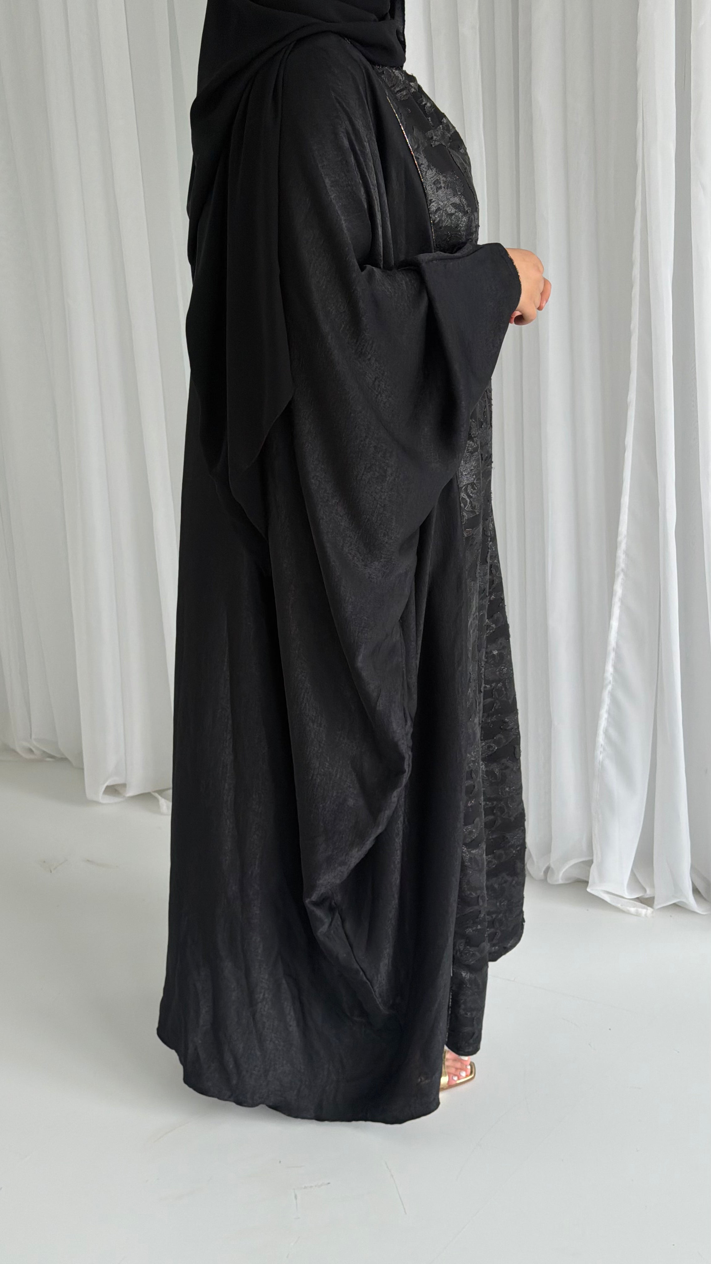 Black Kaftan with Belt