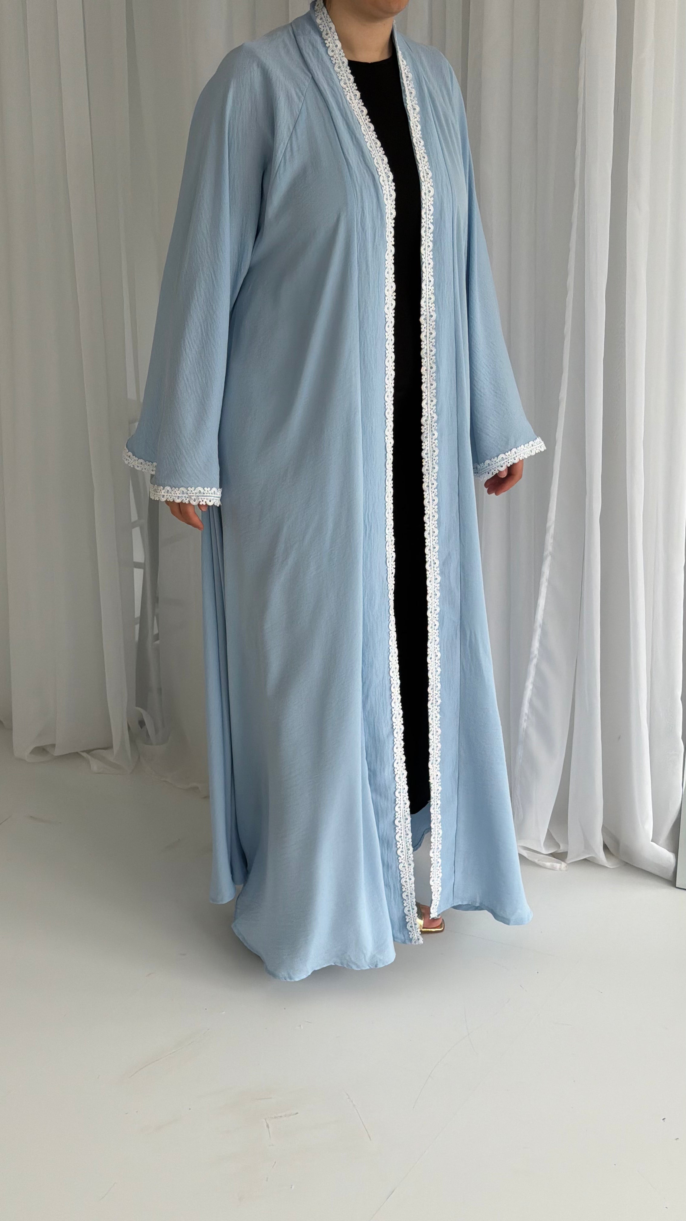 Sky Blue White Trim