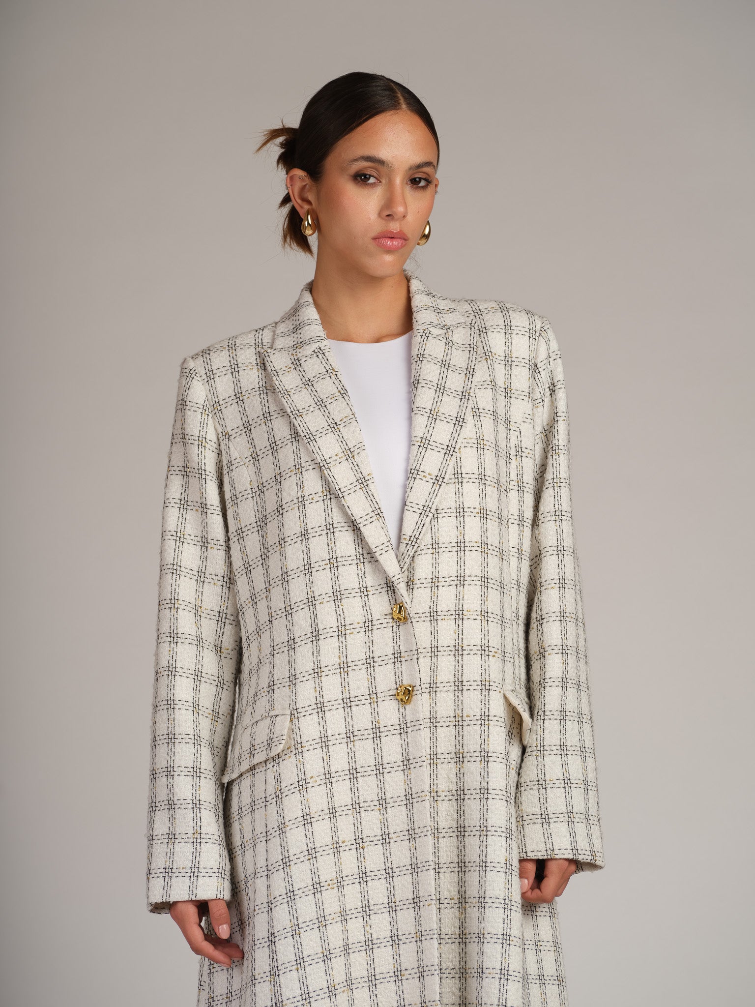 Ivory Blazer Abayah