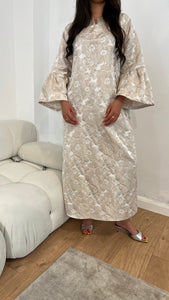 Cream Gold Kaftan