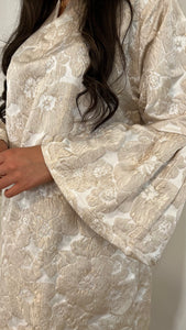 Cream Gold Kaftan