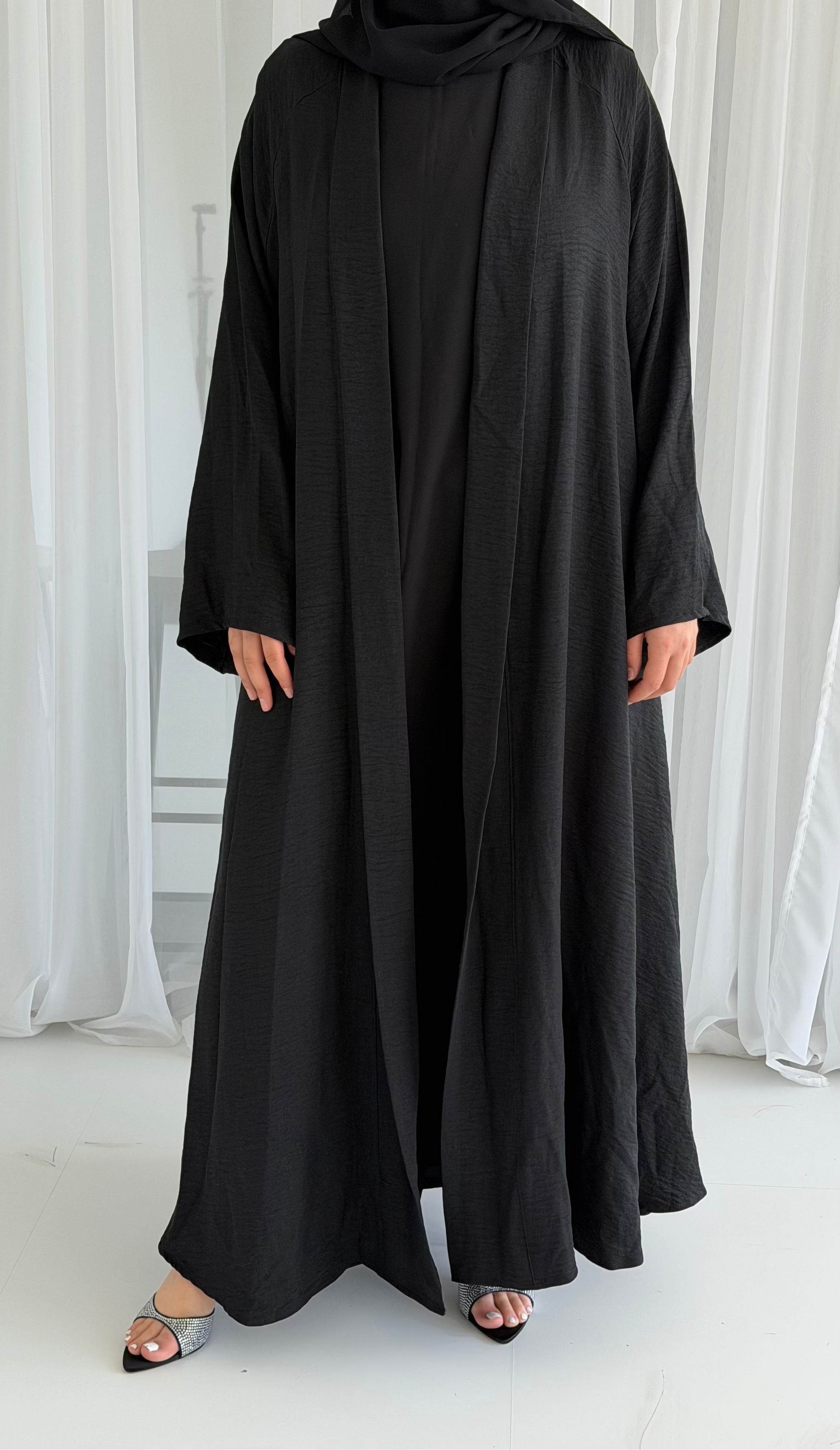 Black Linen Look