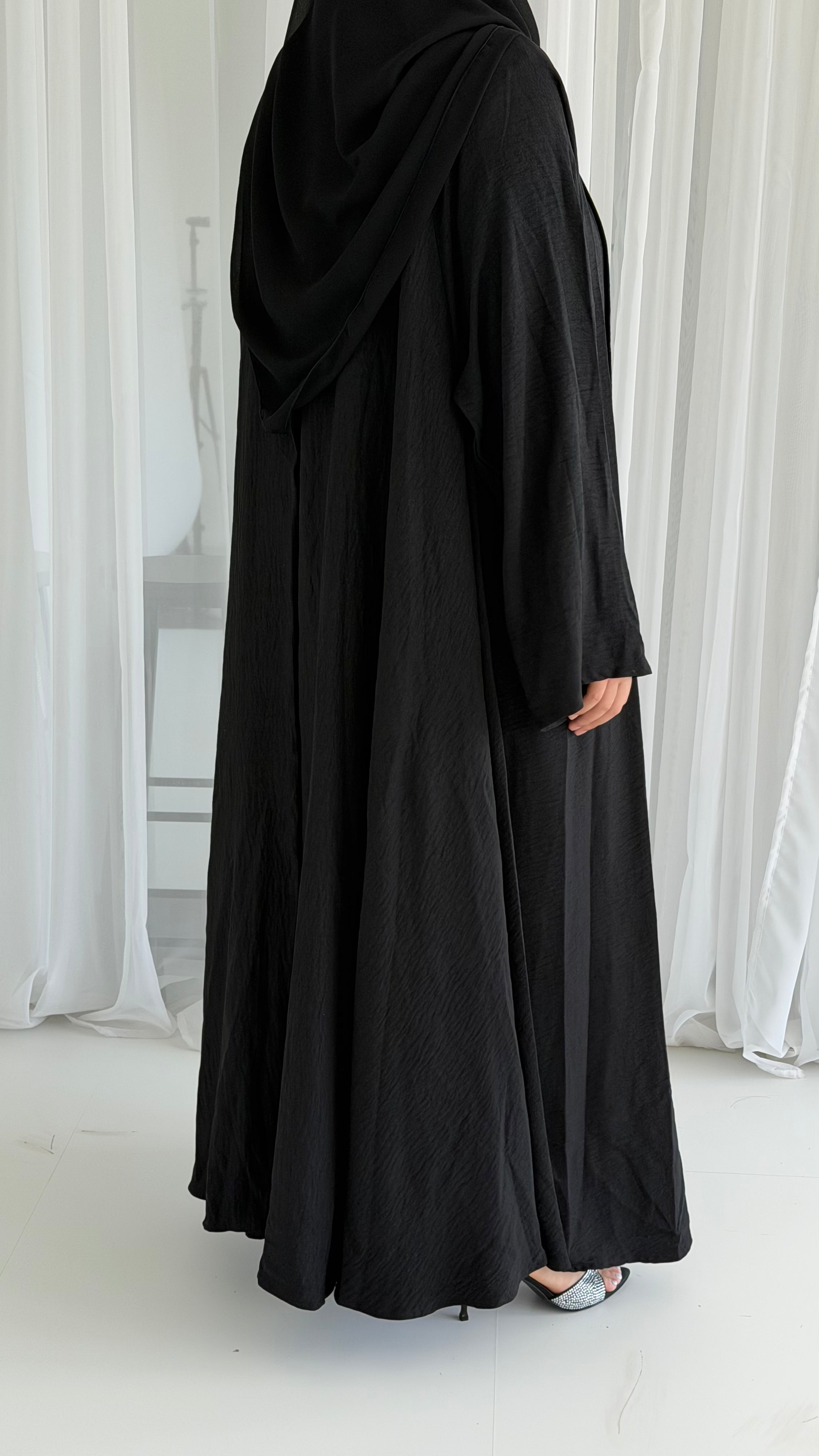 Black Linen Look