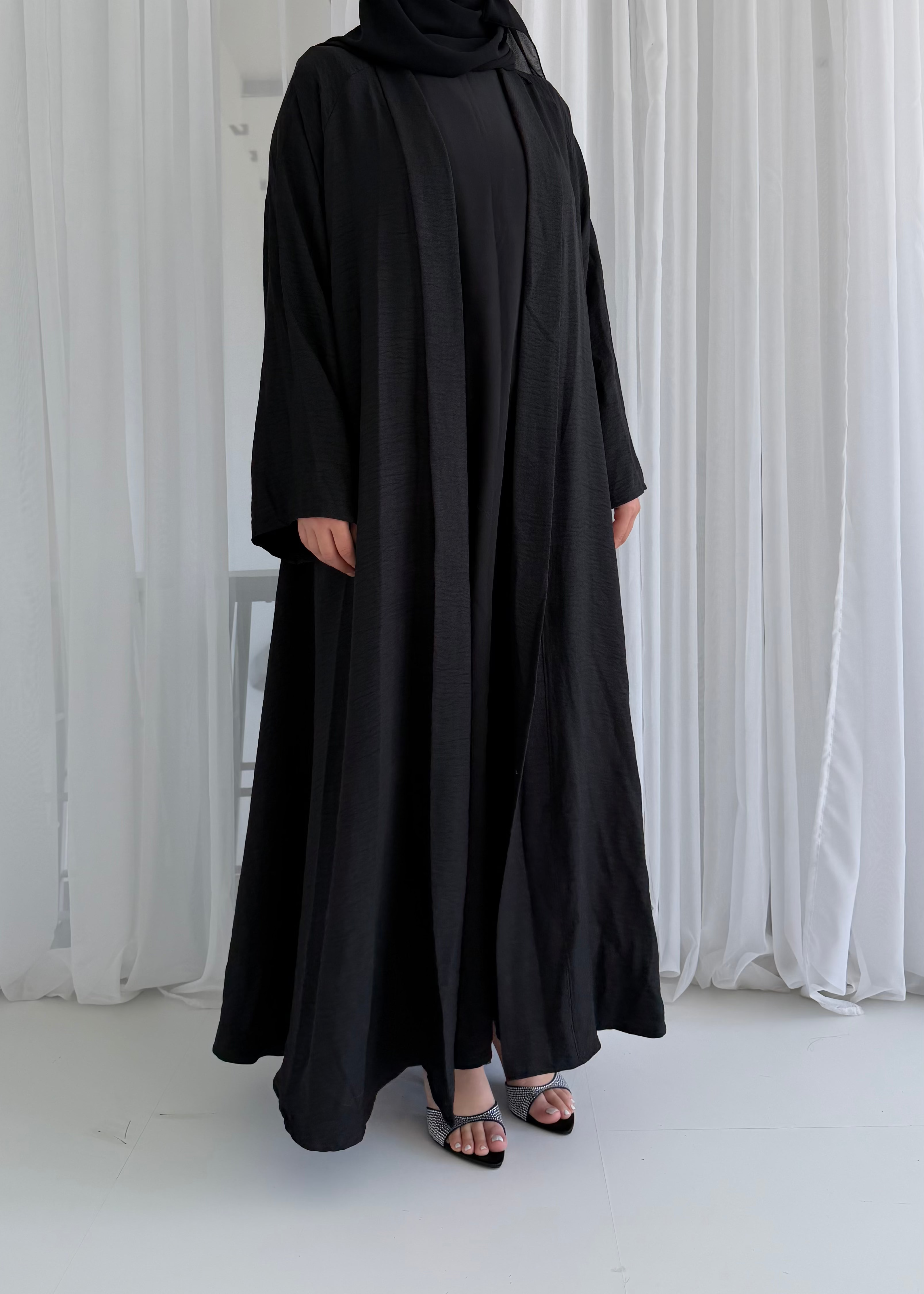 Black Linen Look