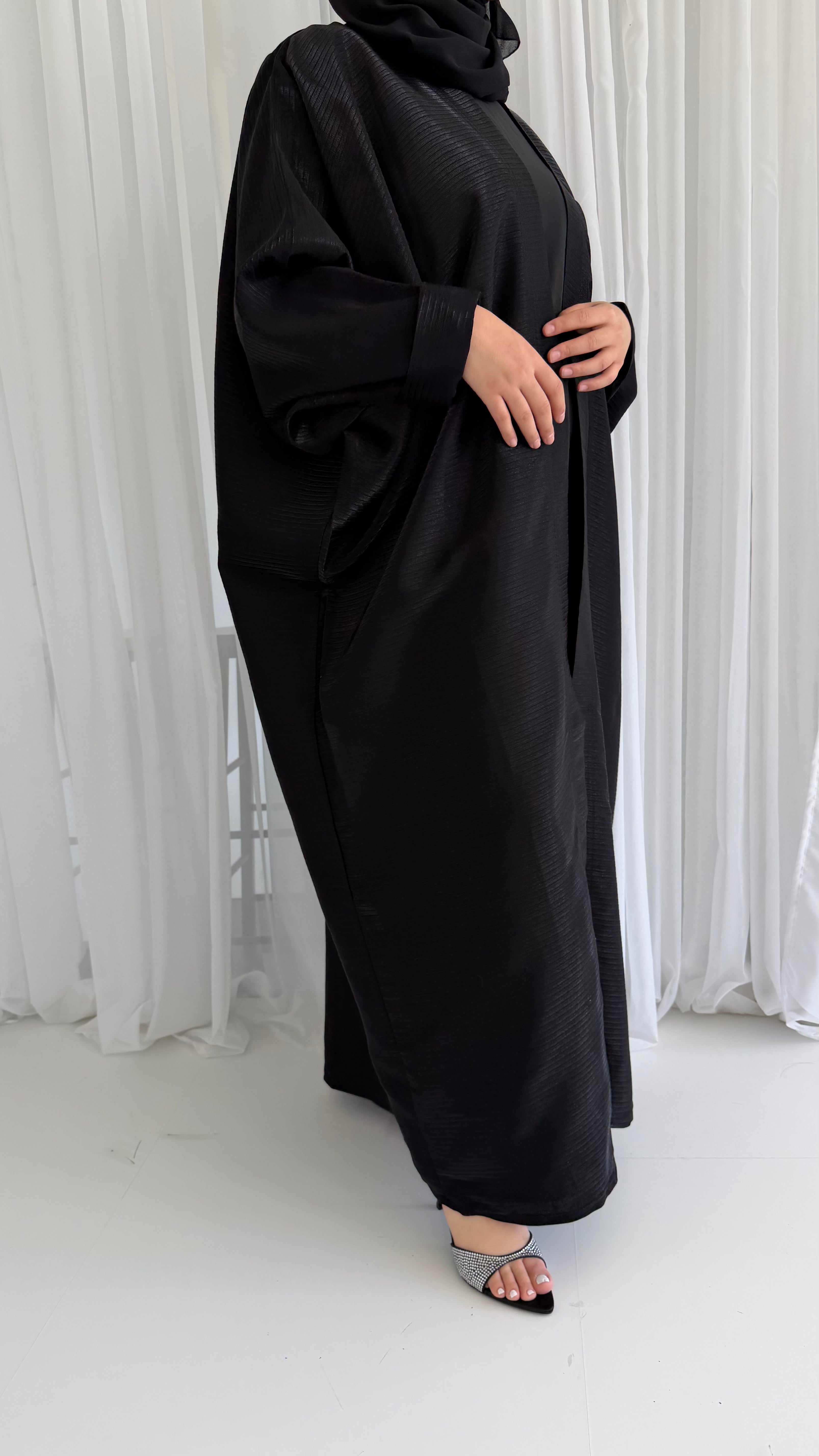Black Shimmer Stripe