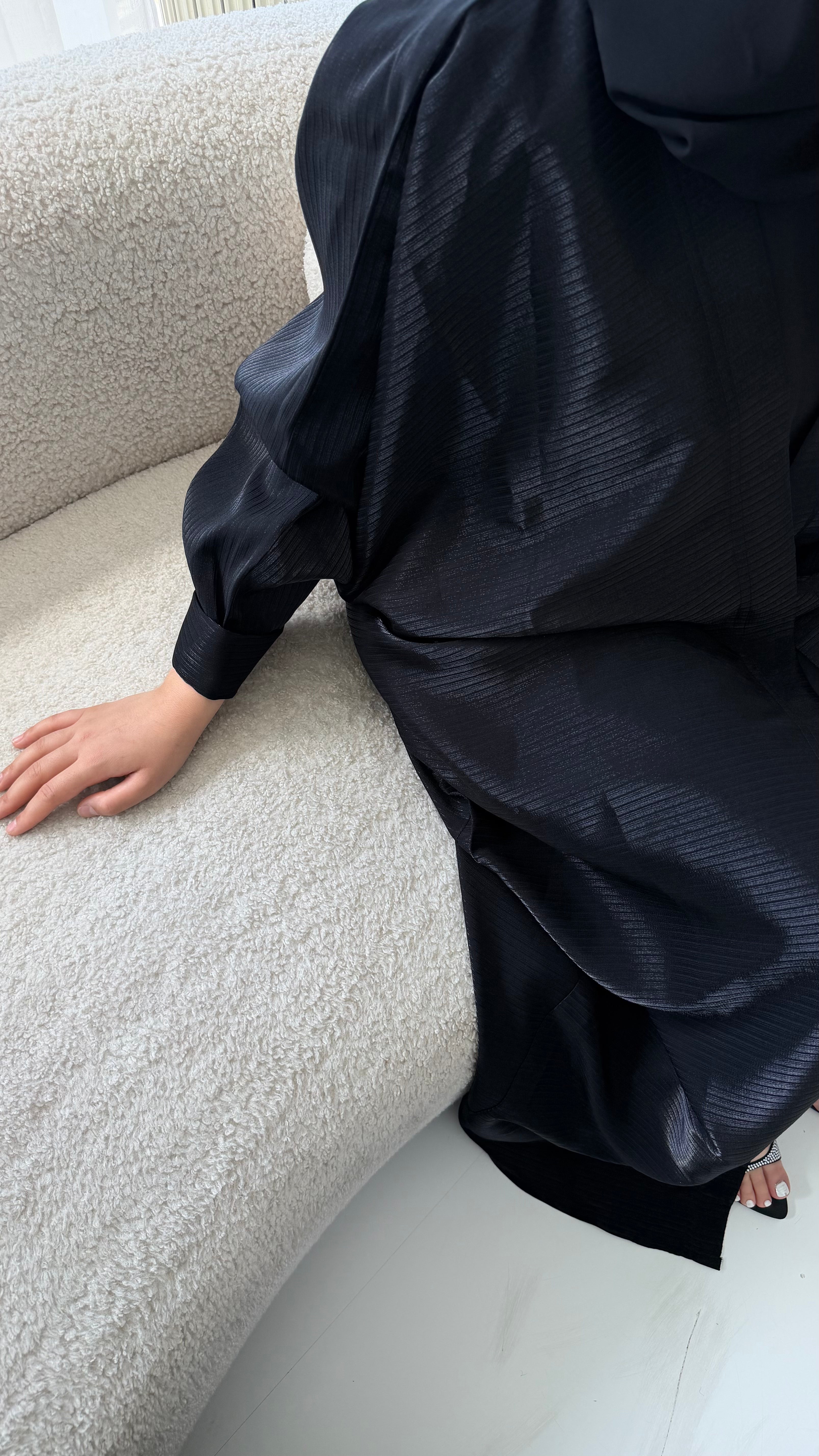 Black Shimmer Stripe
