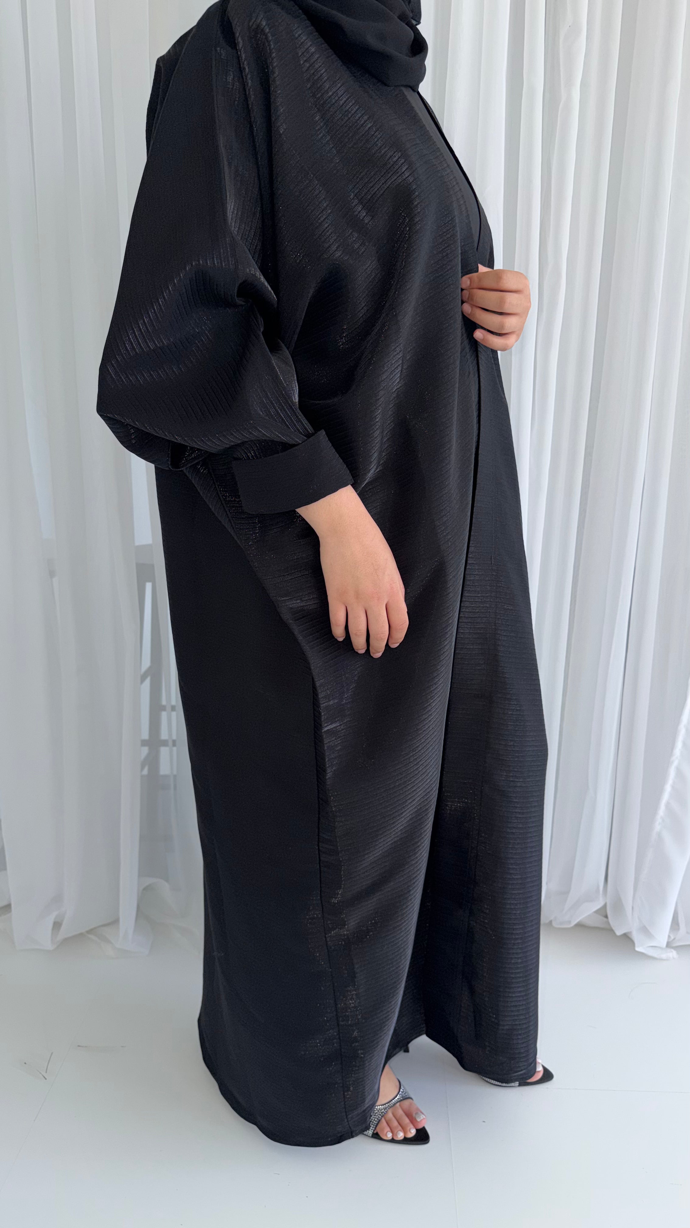 Black Shimmer Stripe