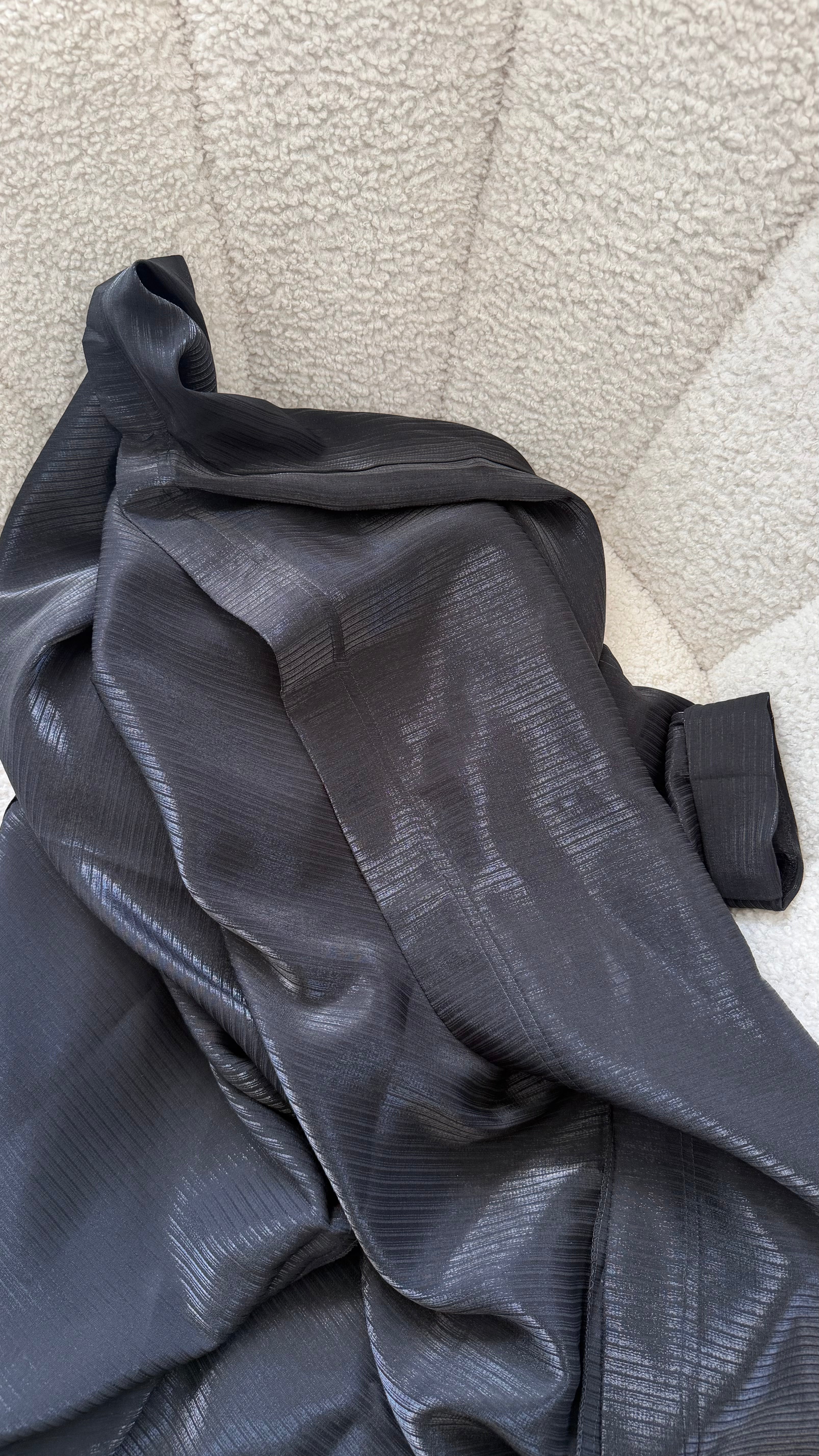 Black Shimmer Stripe