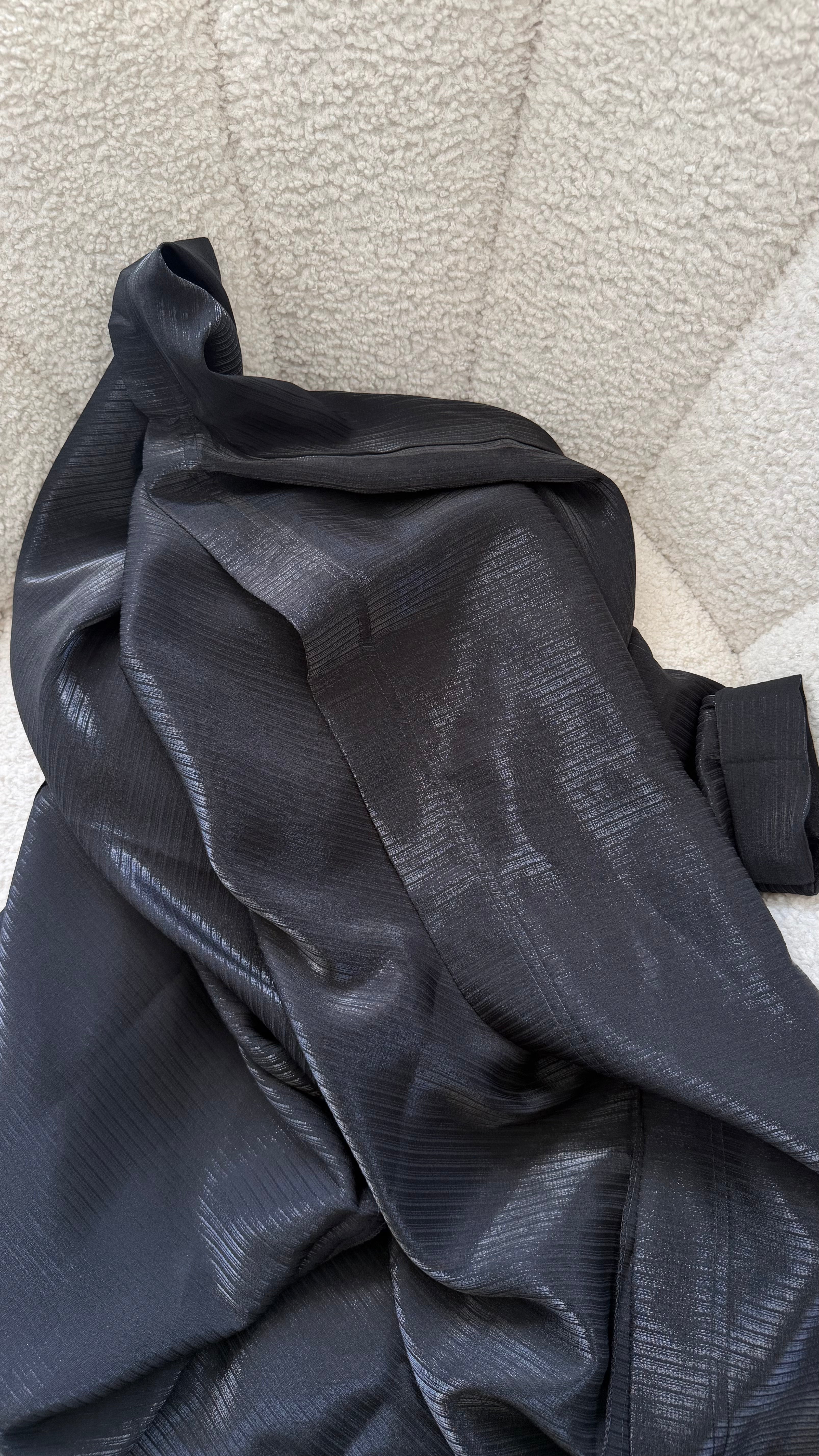 Black Shimmer Stripe