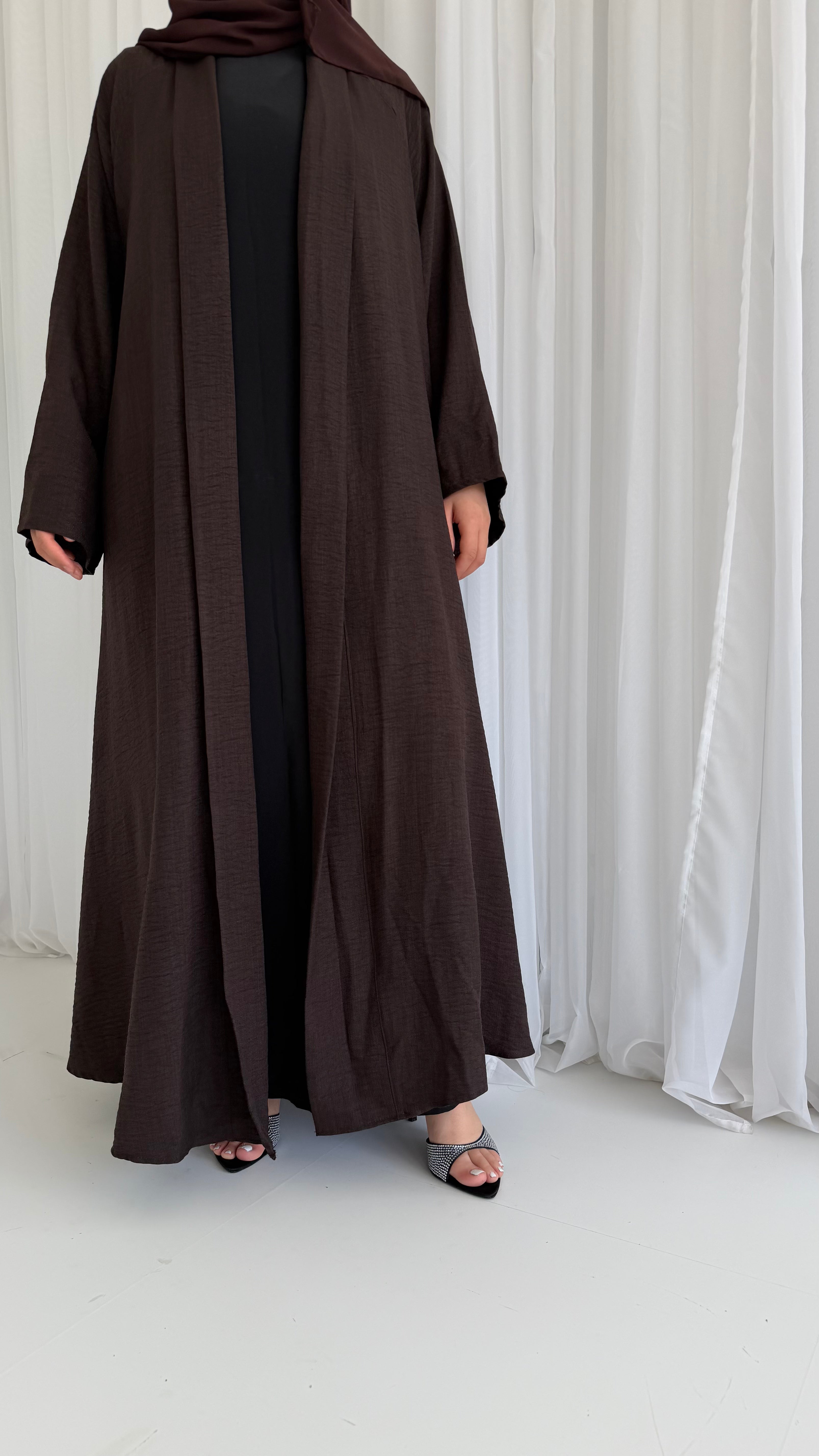 Chocolate Linen Look