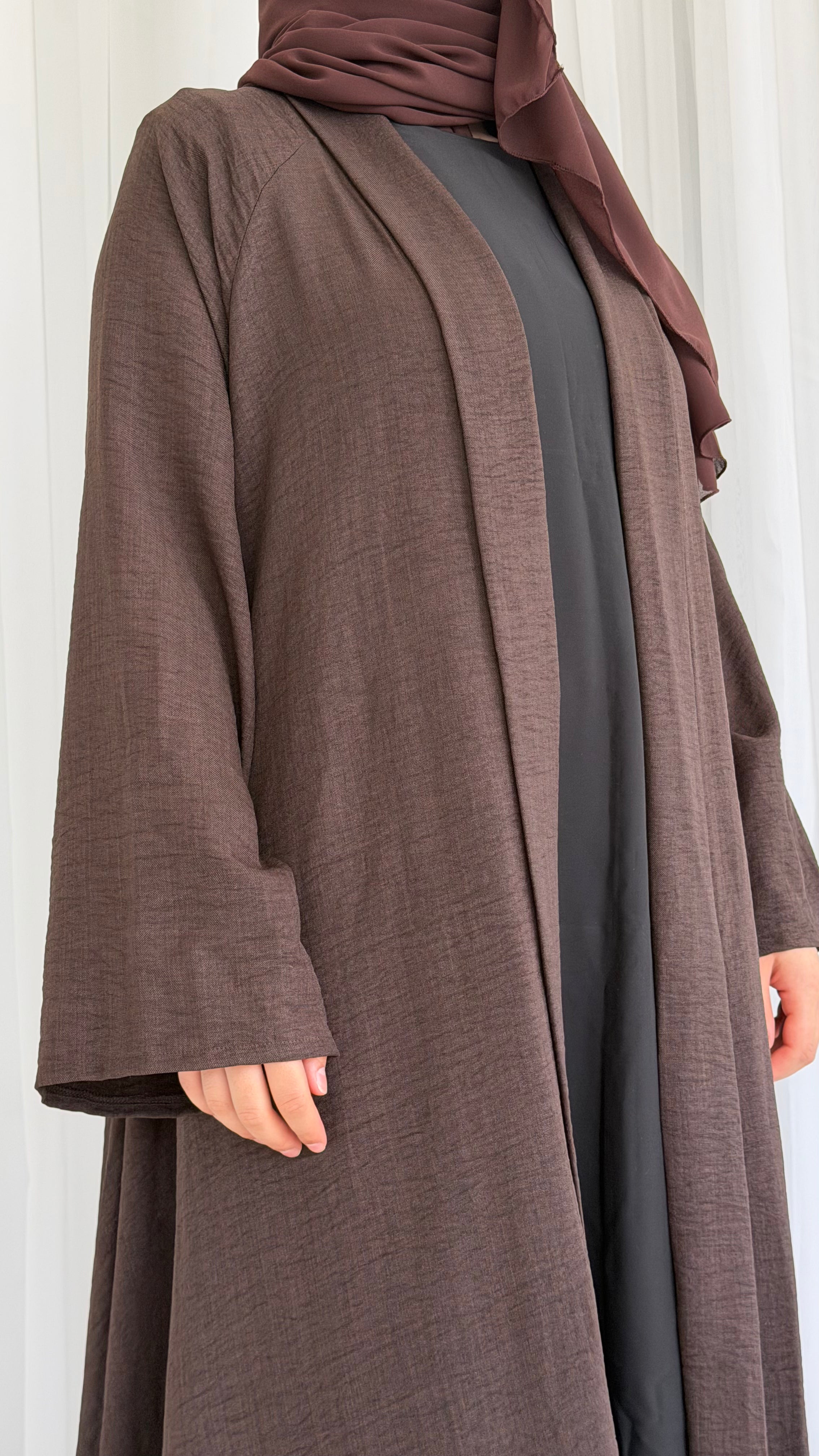 Chocolate Linen Look