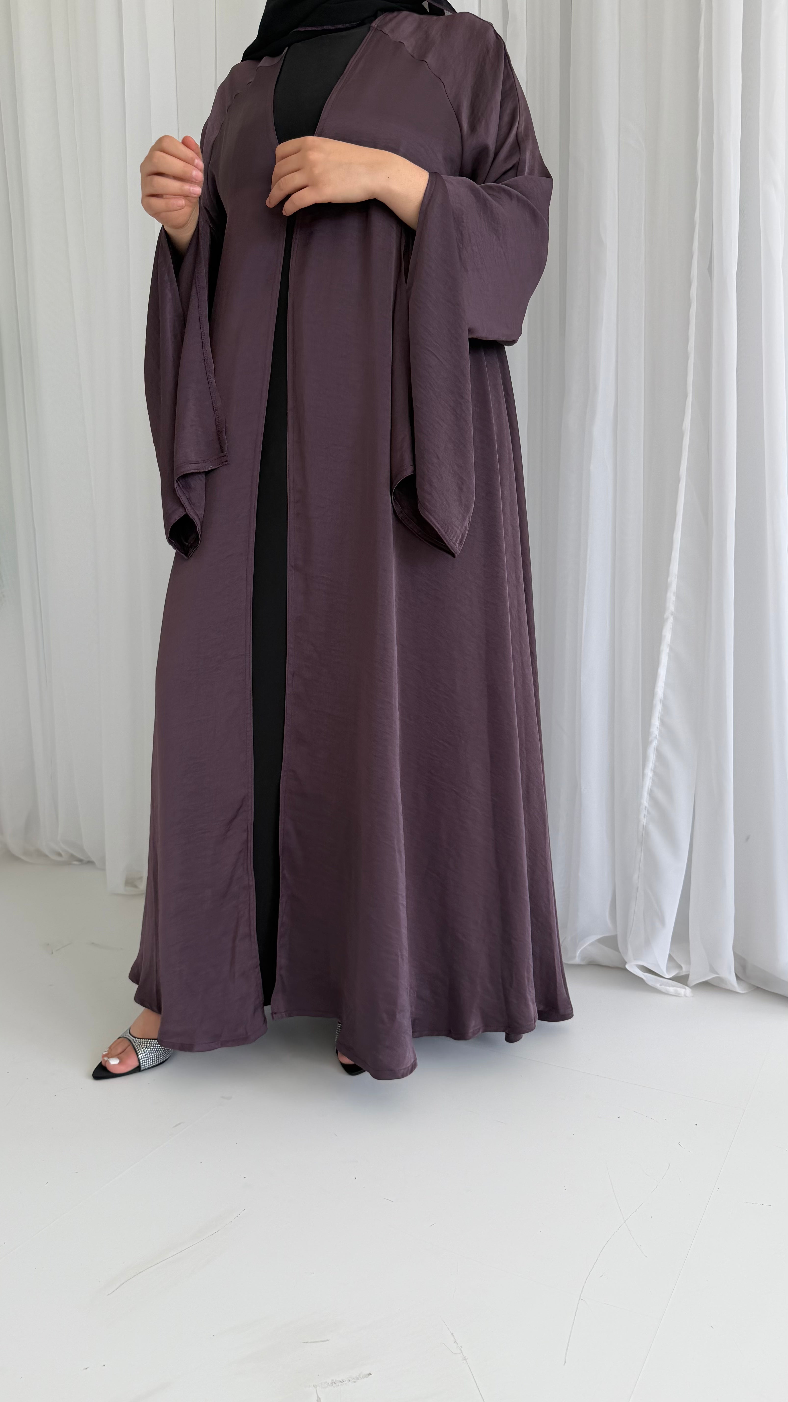 Plum Waterfall Abaya