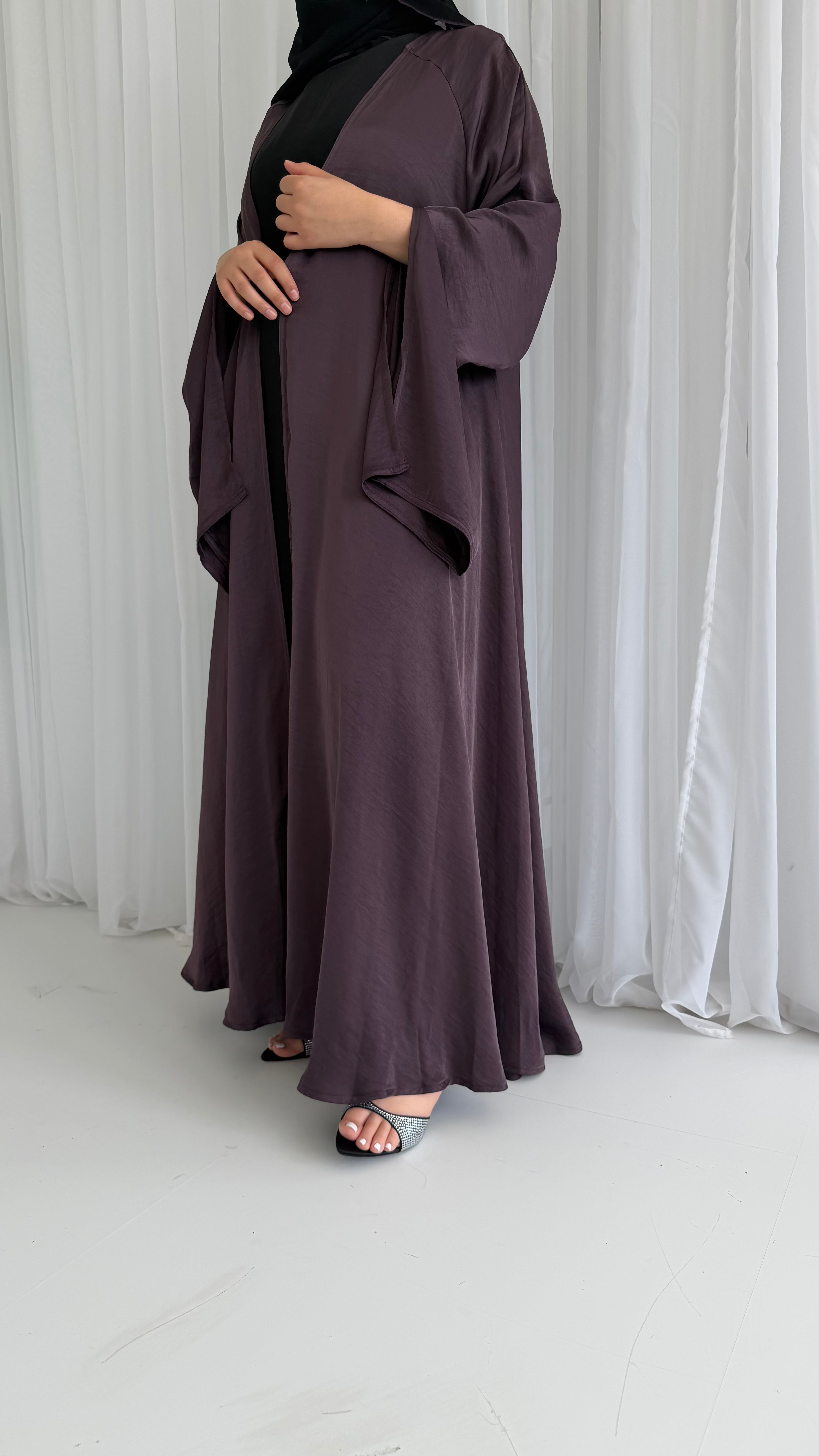 Plum Waterfall Abaya