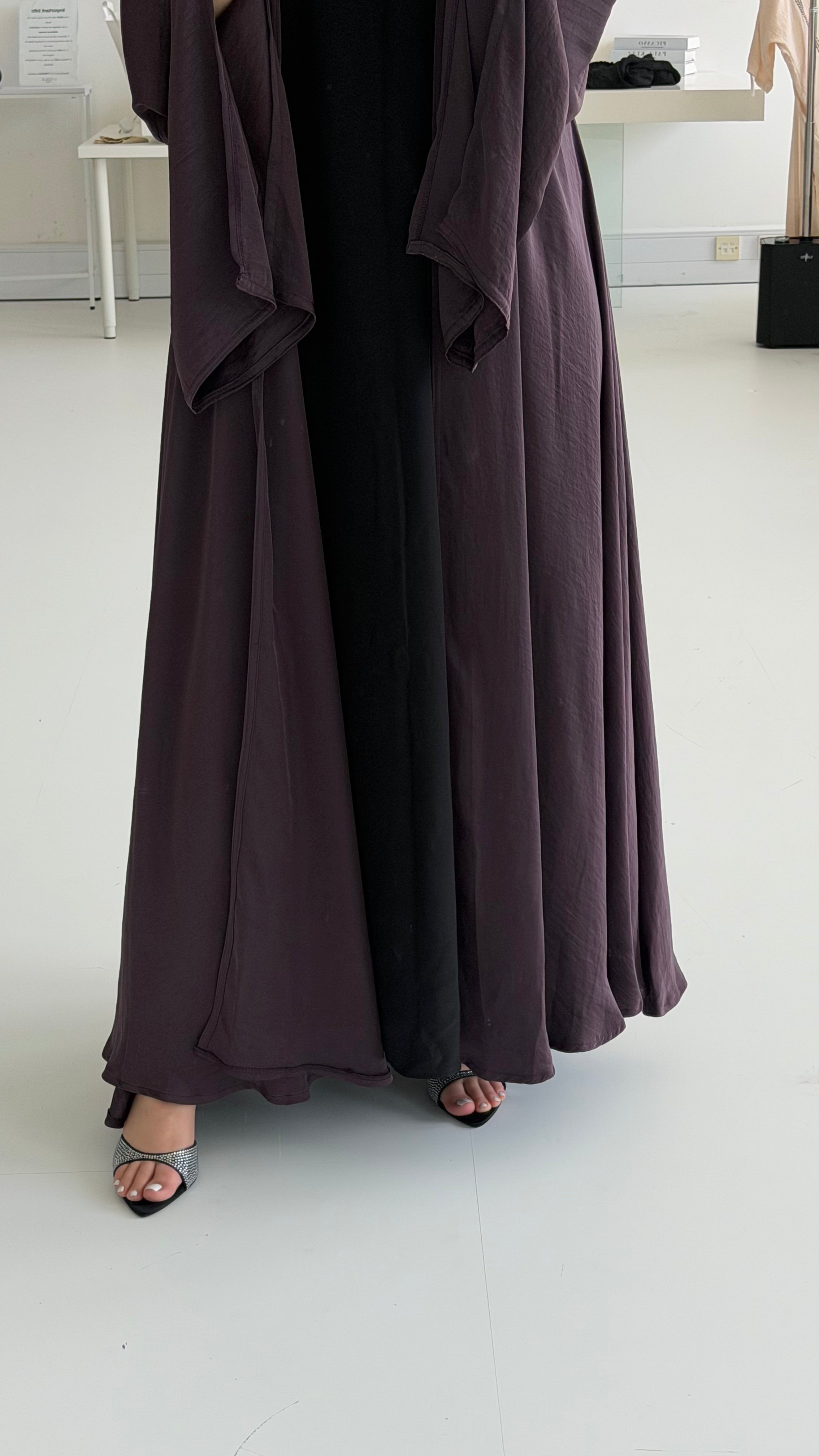 Plum Waterfall Abaya