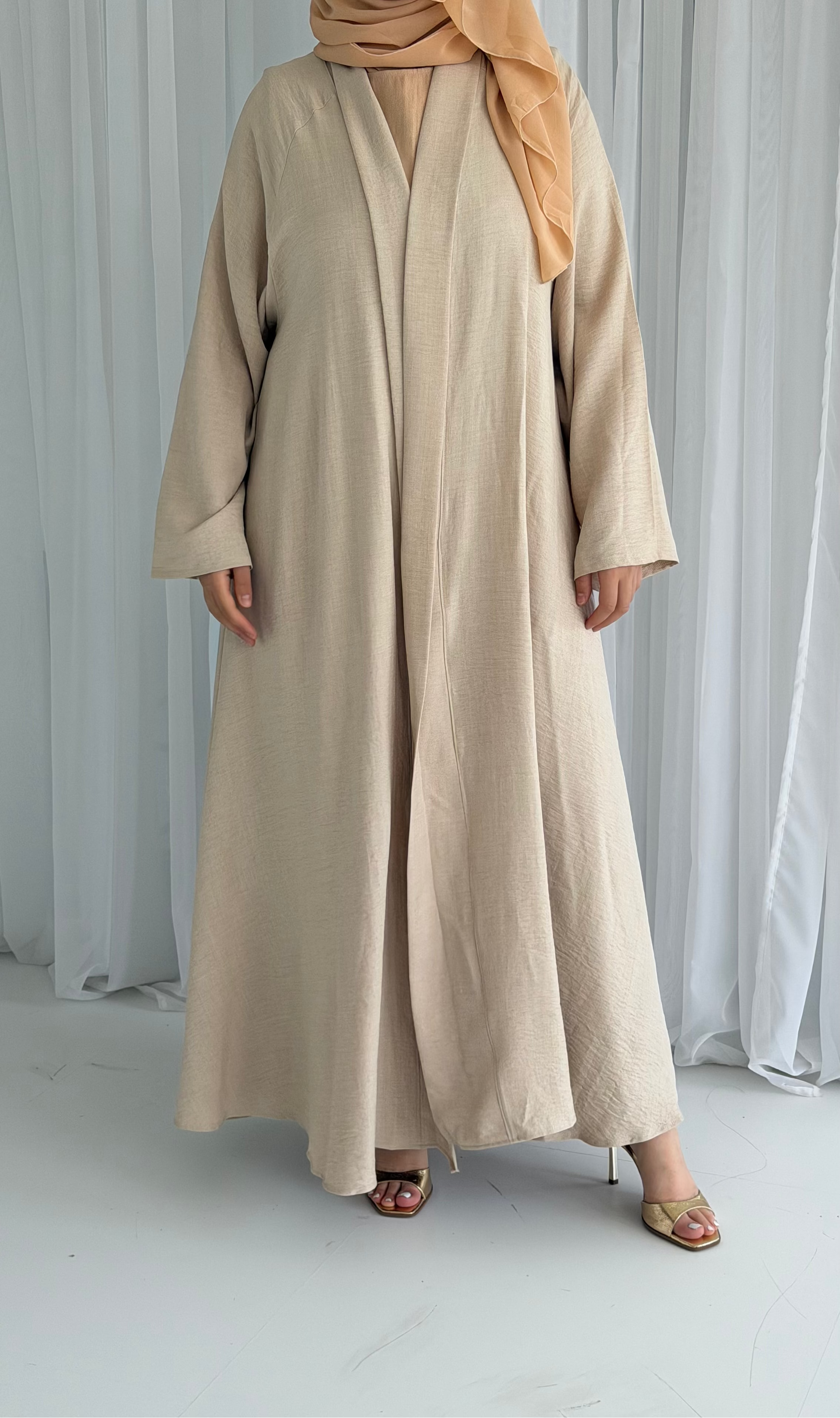 Cream Linen Look