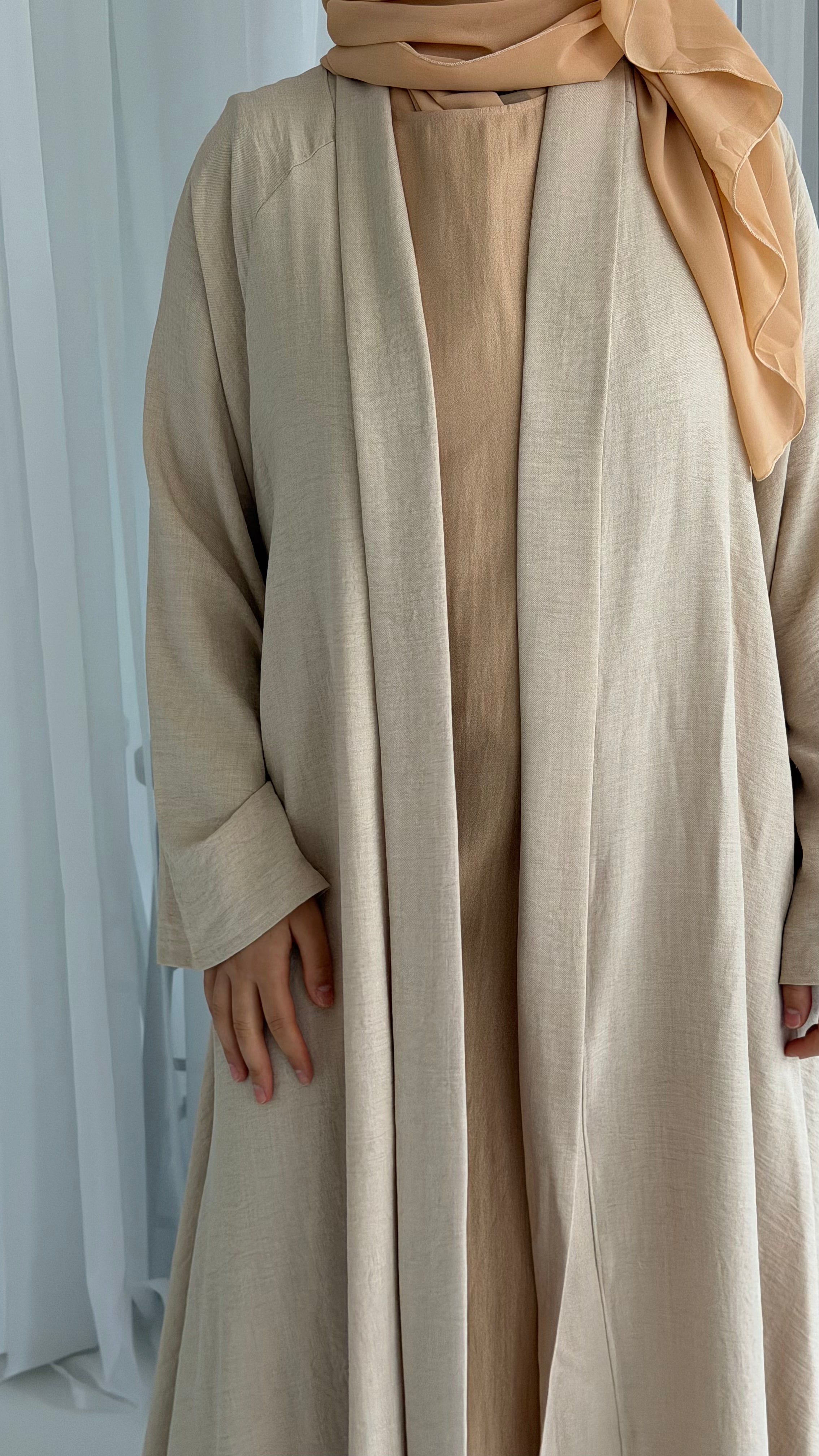 Cream Linen Look
