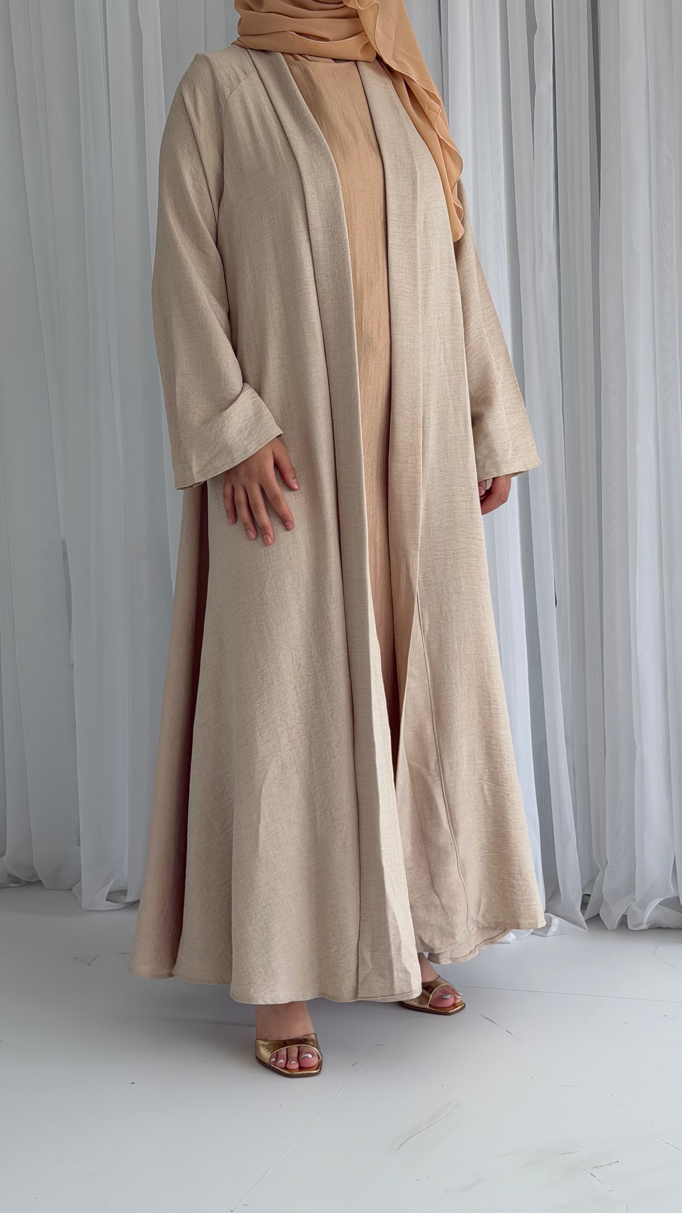 Cream Linen Look