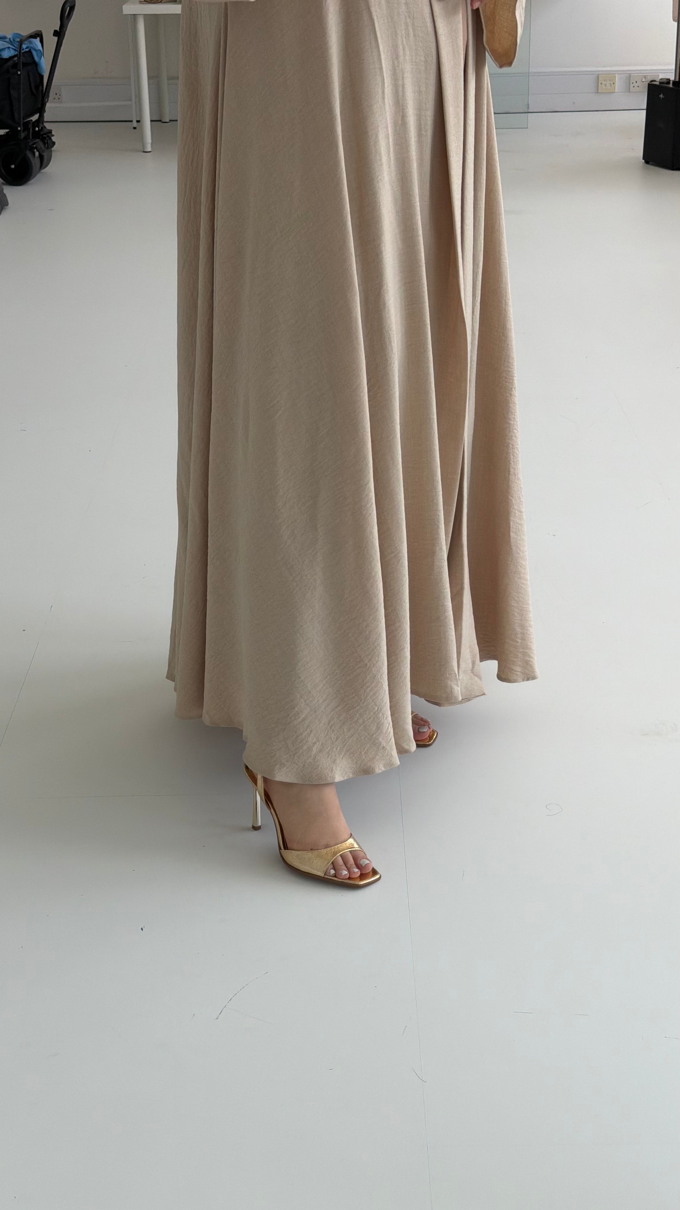 Cream Linen Look