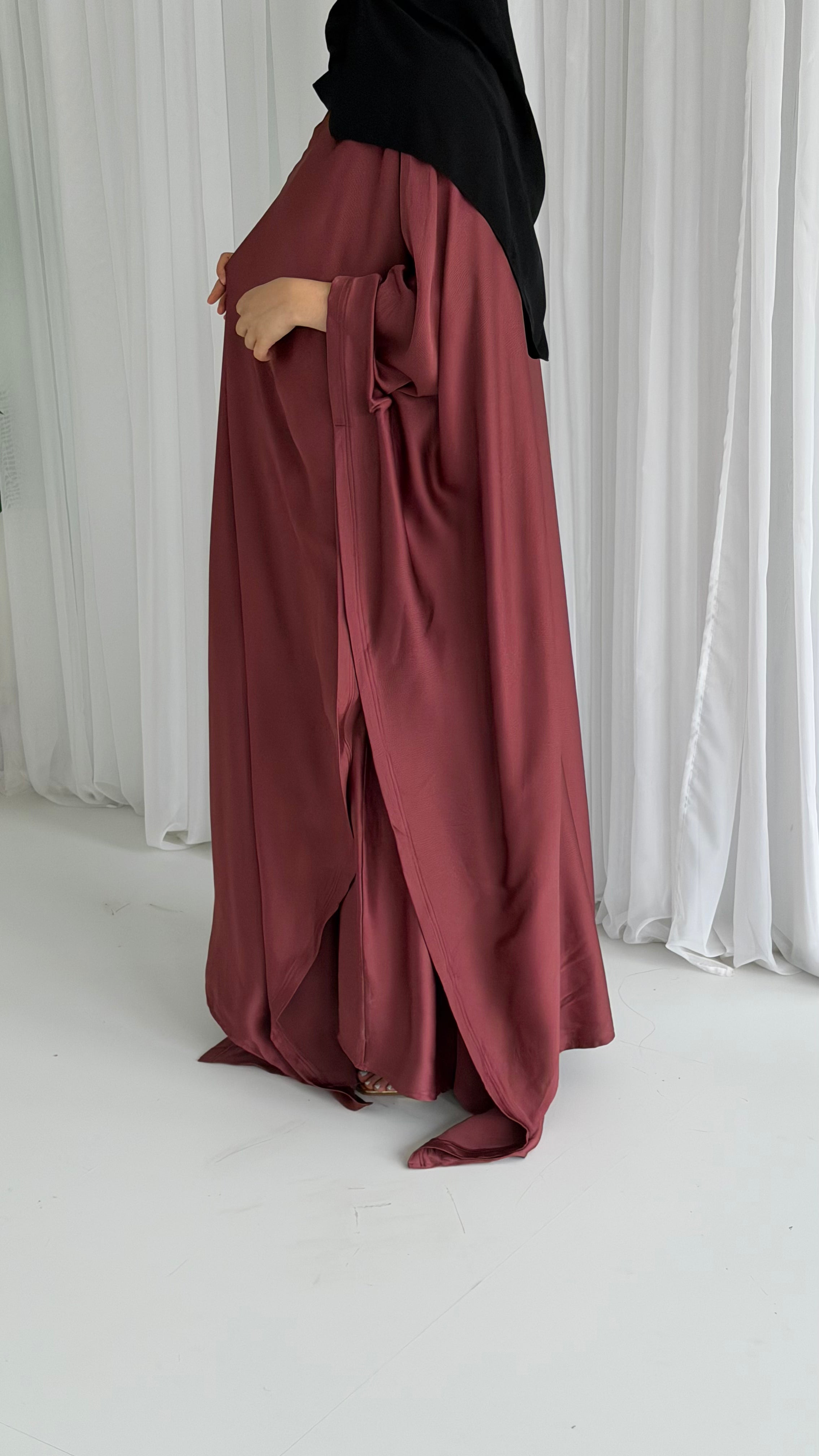 Copper Wrap Abaya