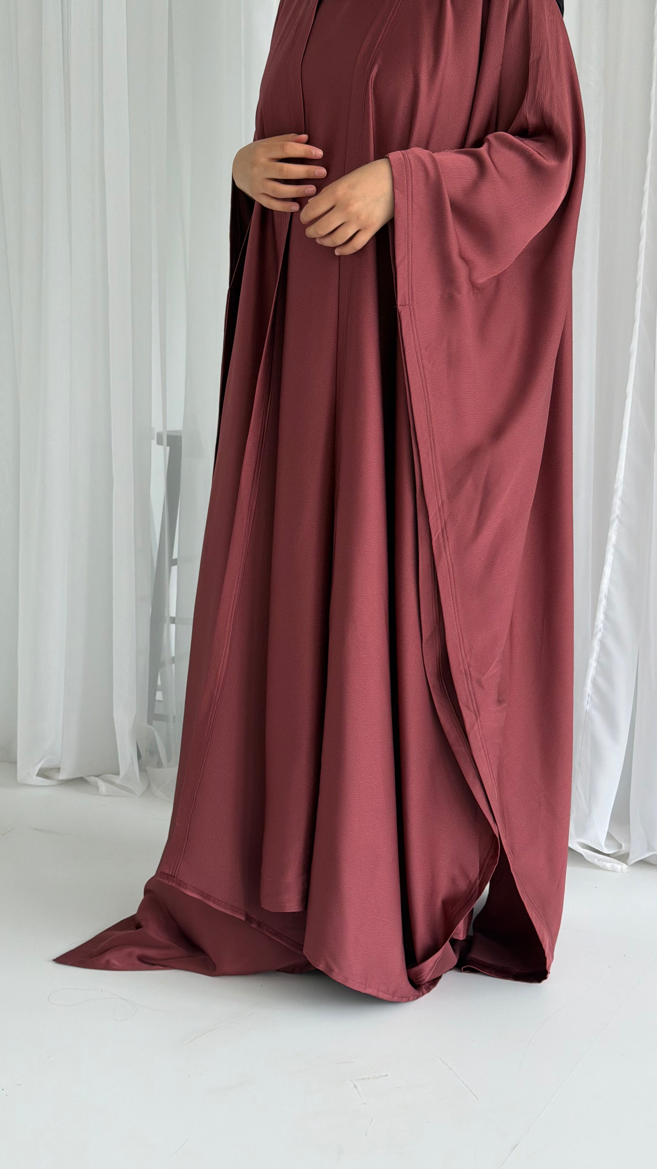 Copper Wrap Abaya