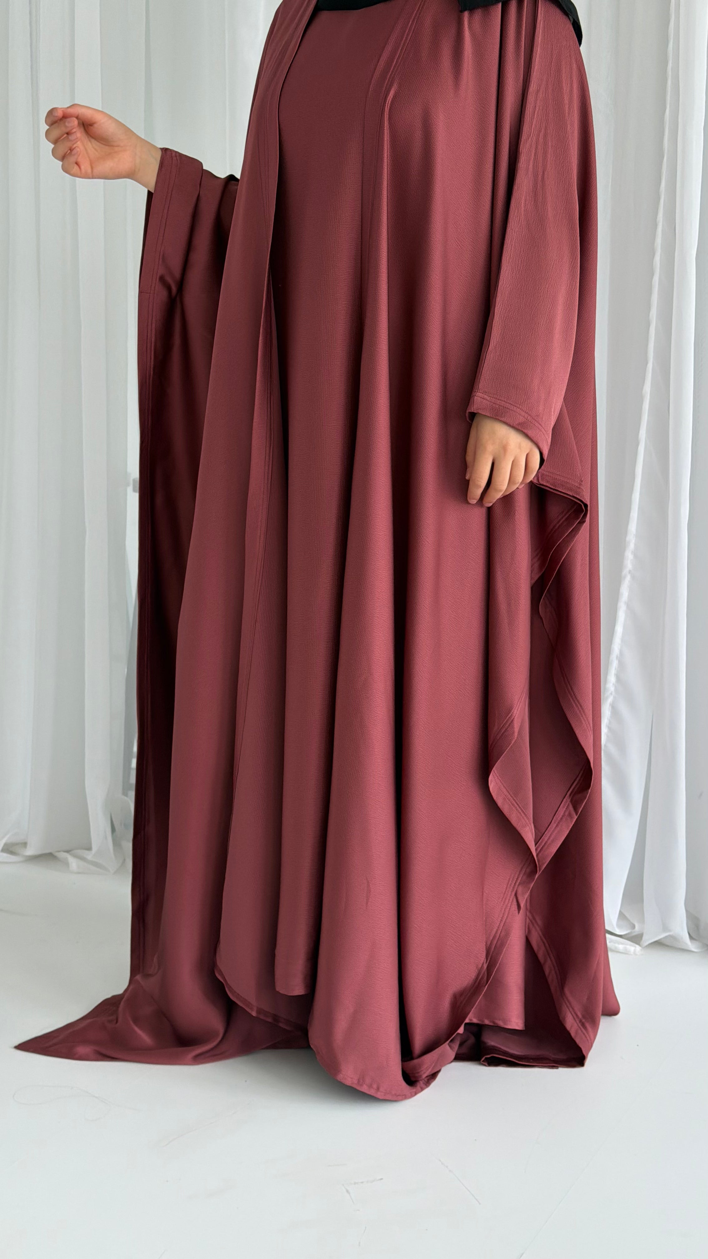 Copper Wrap Abaya
