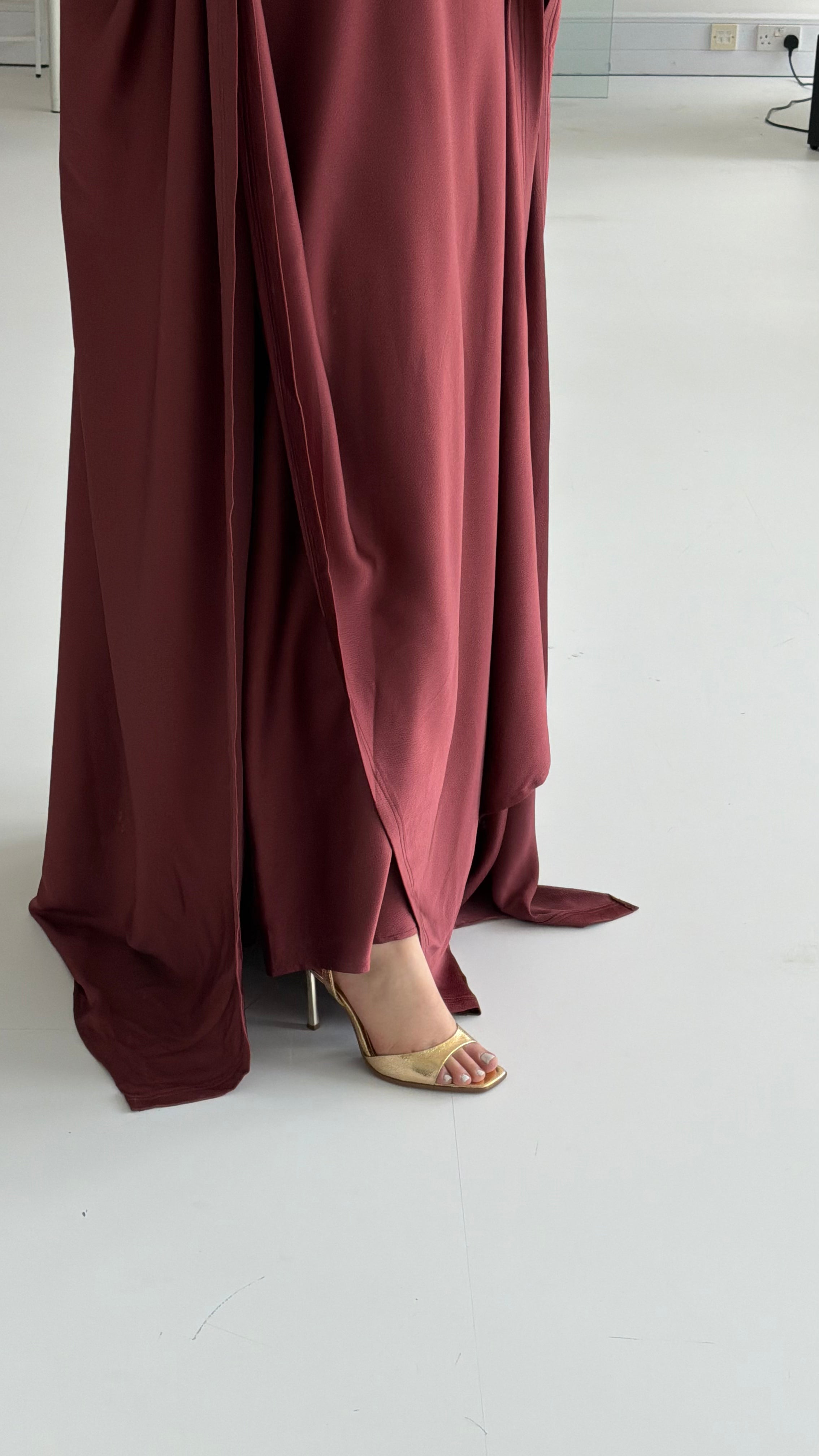 Copper Wrap Abaya